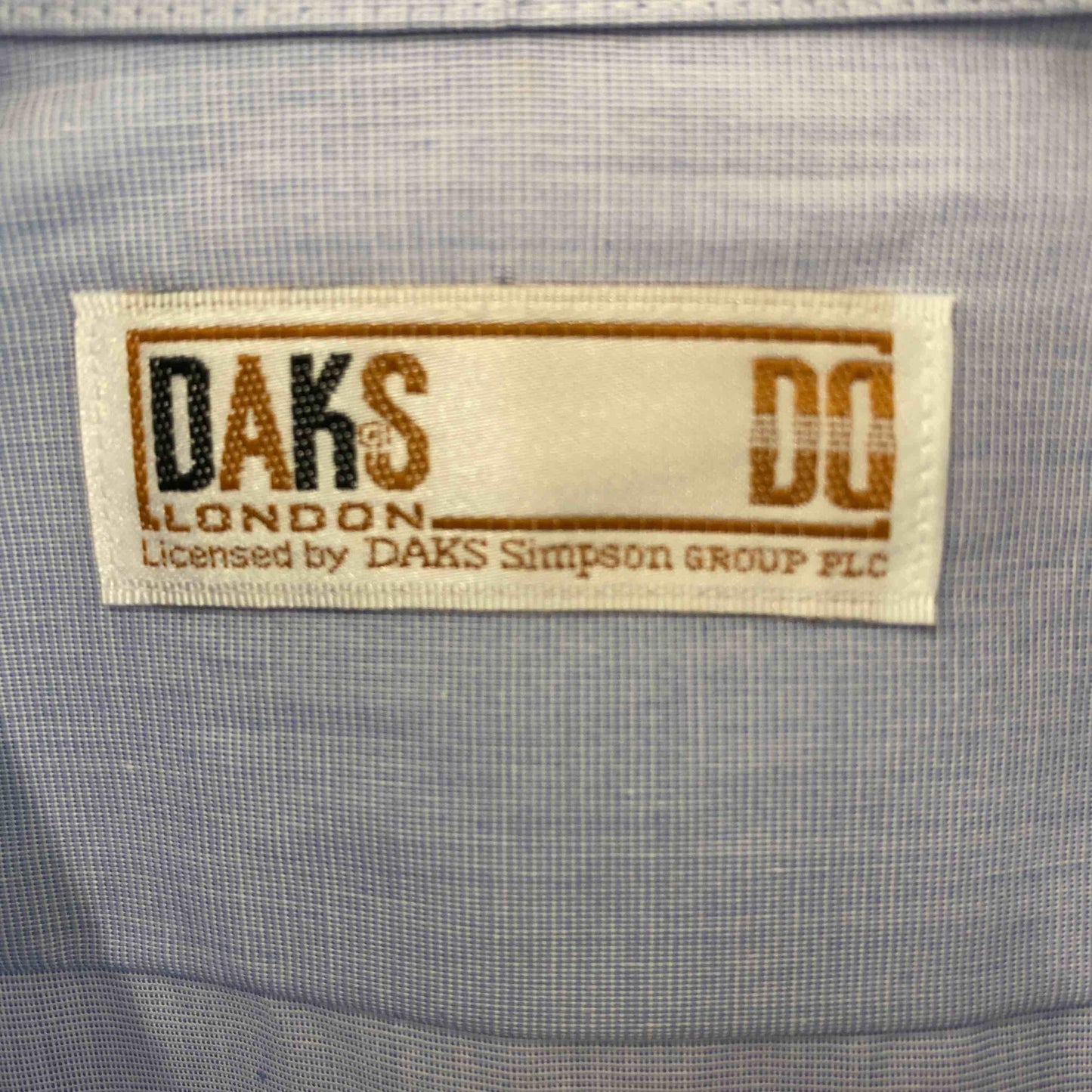 Daks ダックス メンズ 長袖シャツ　ブルー