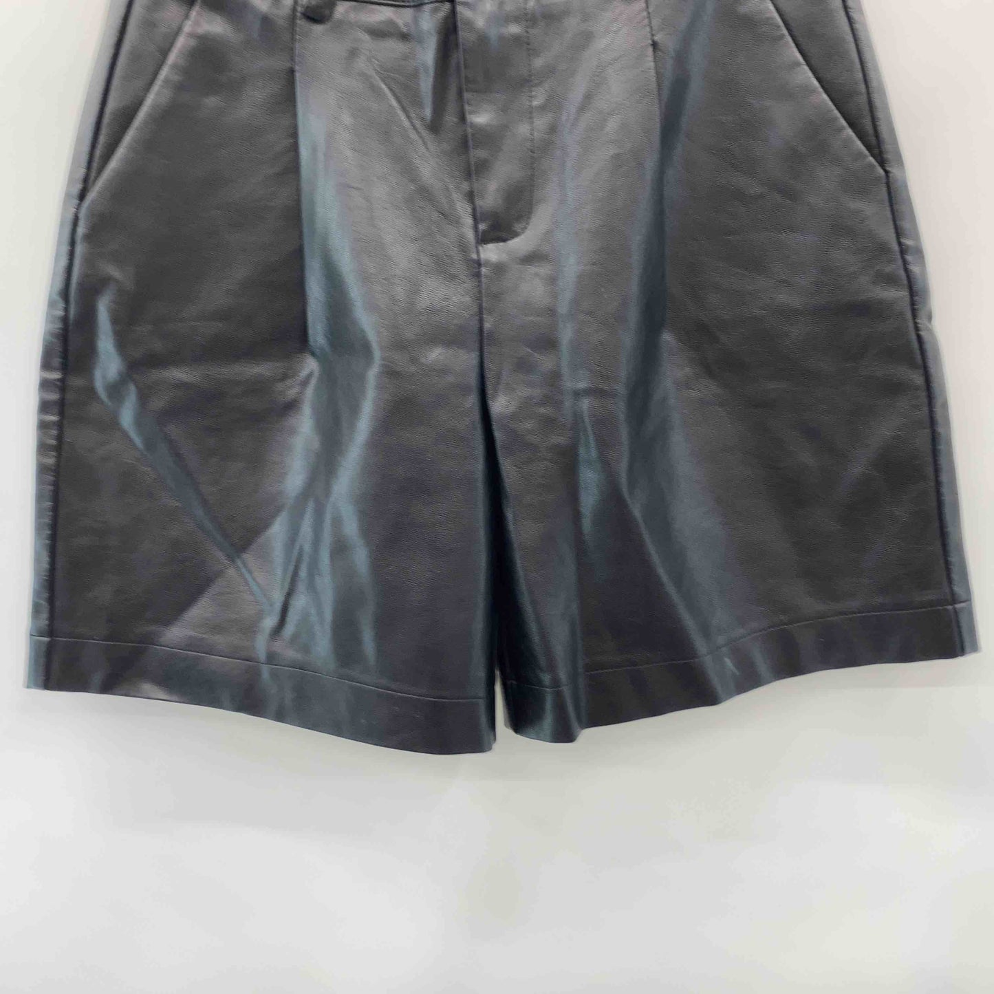 MAISON DE THERESE メゾンドテレーズ レザーパンツ 無地 シンプル レディース ハーフパンツ