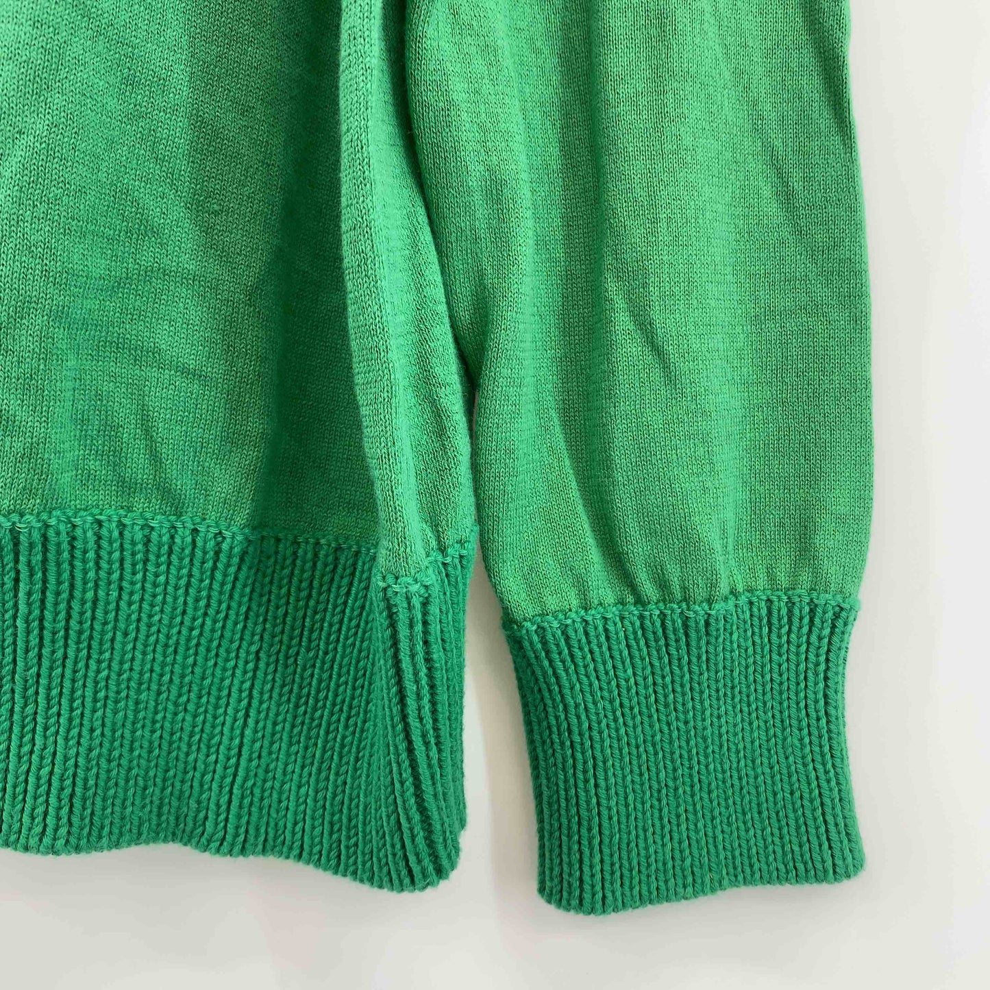 FAVEUR　ファヴール　グリーン　緑　長袖　シルク　絹混　サイズ42/L　 レディース ニット/セーター