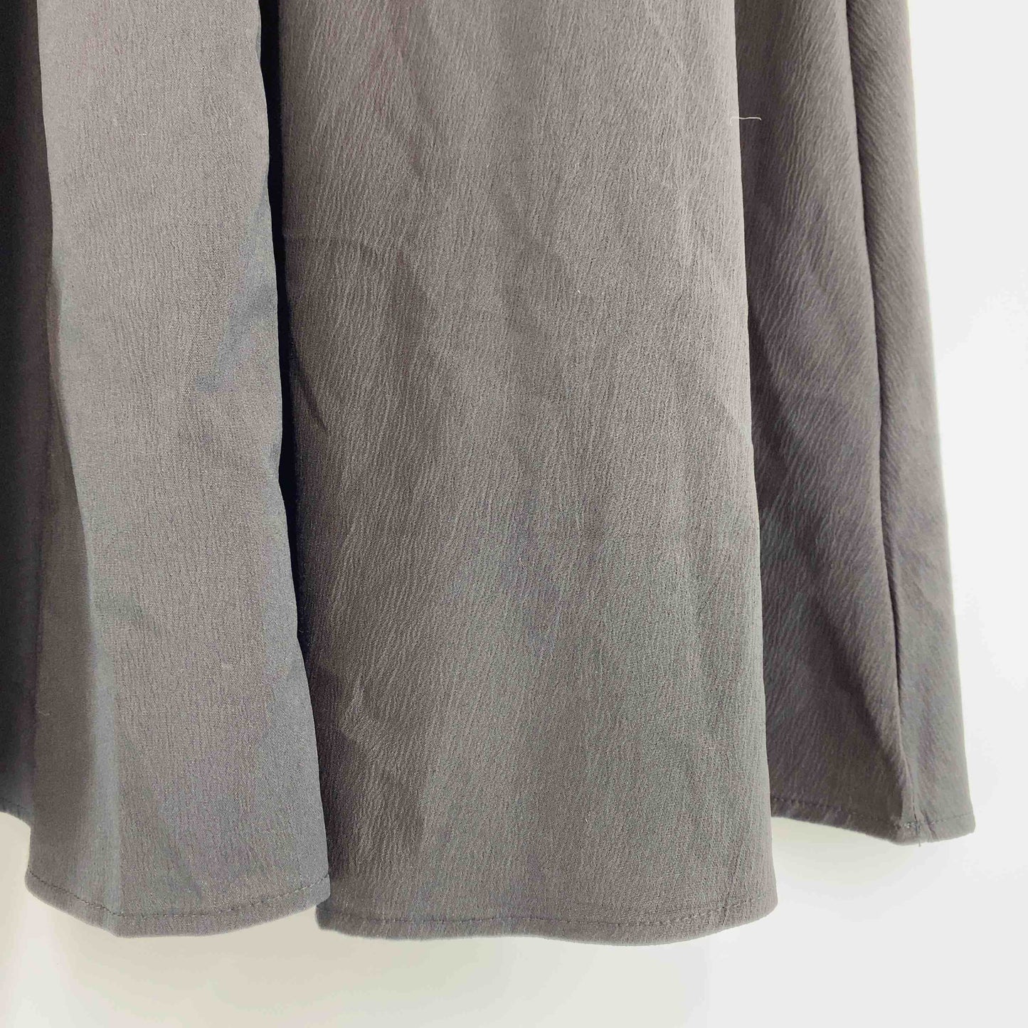 レディース ロングスカート　フレア　ウエストゴム　黒