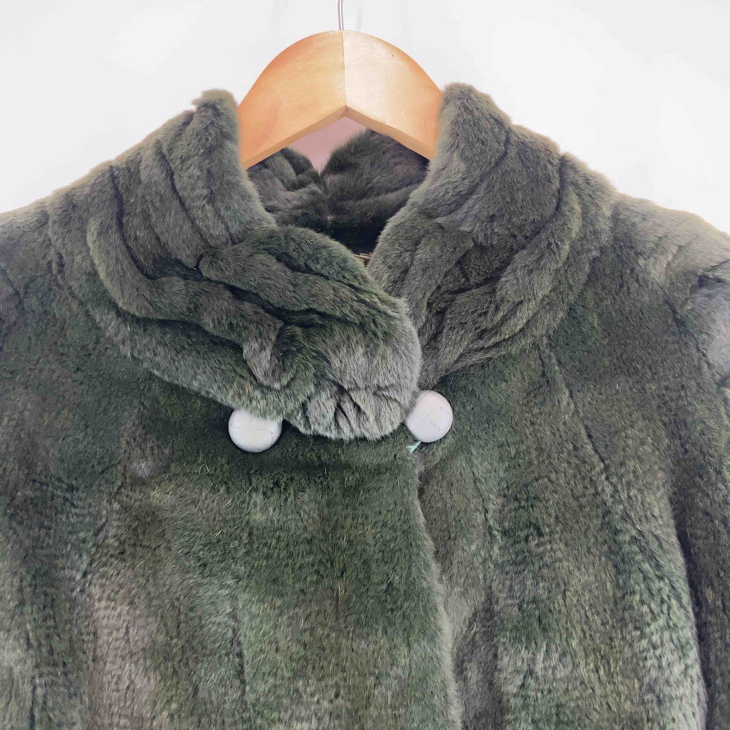 レディース 毛皮/ファーコート グリーン系