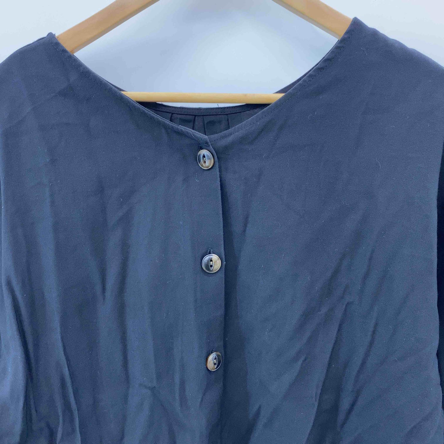 GLOBAL WORK グローバルワーク ブラック 無地 シンプル レディース 長袖シャツ/ブラウス