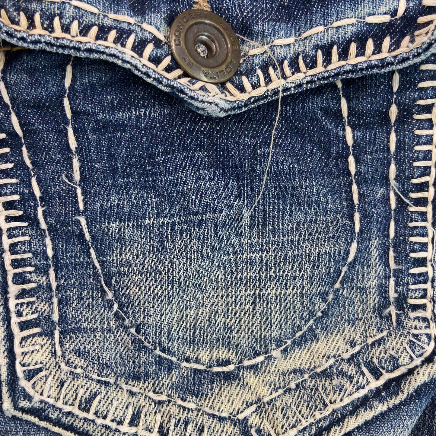 LOLITA JEANS ロリータジーンズ レディース デニム　ジーンズ　白ステッチ　フレア　ブーツカット　ウォッシュ加工