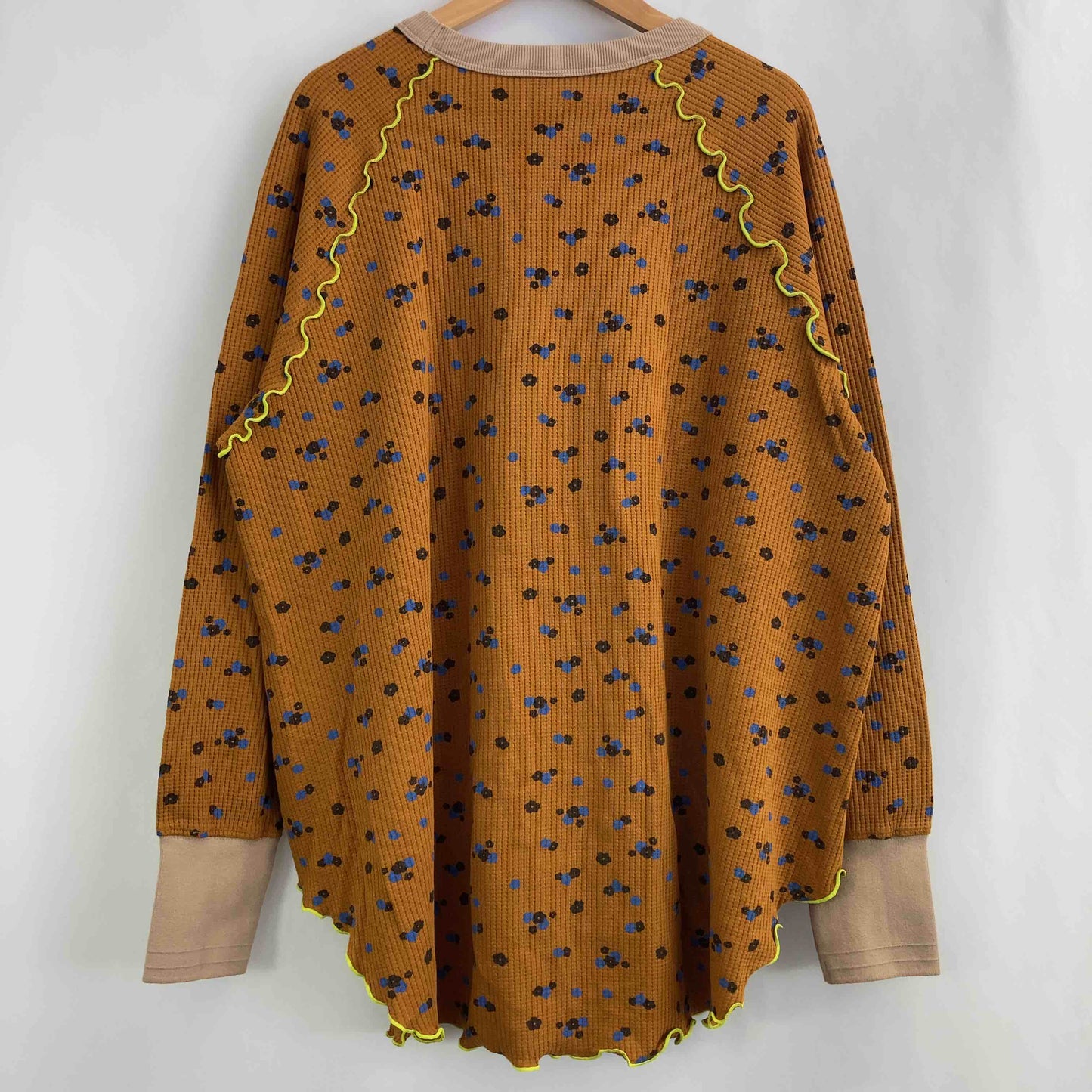 markey's  レディース カットソー（長袖）ブラウン 花柄 tk