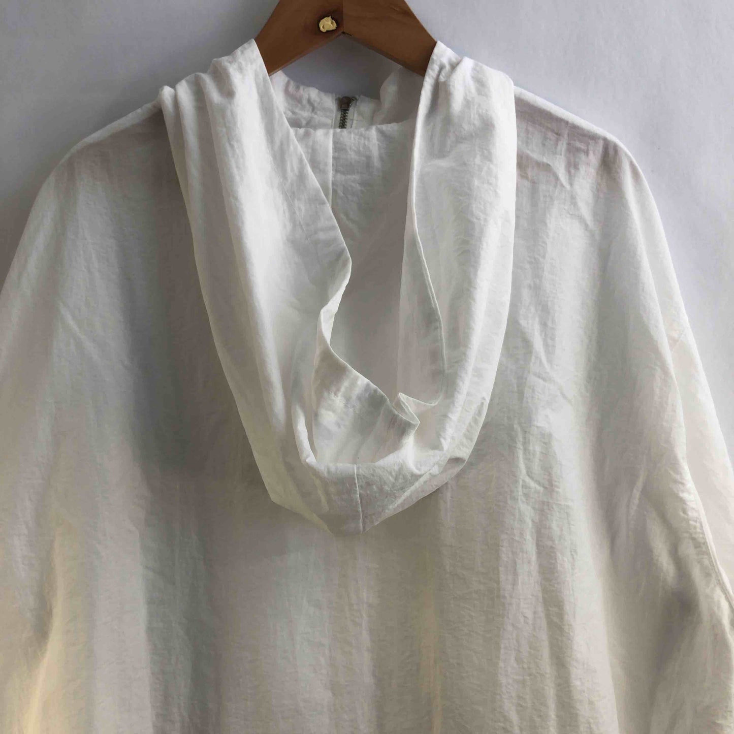 大阪府布帛製品工業組合  レディース パーカー ホワイト tk