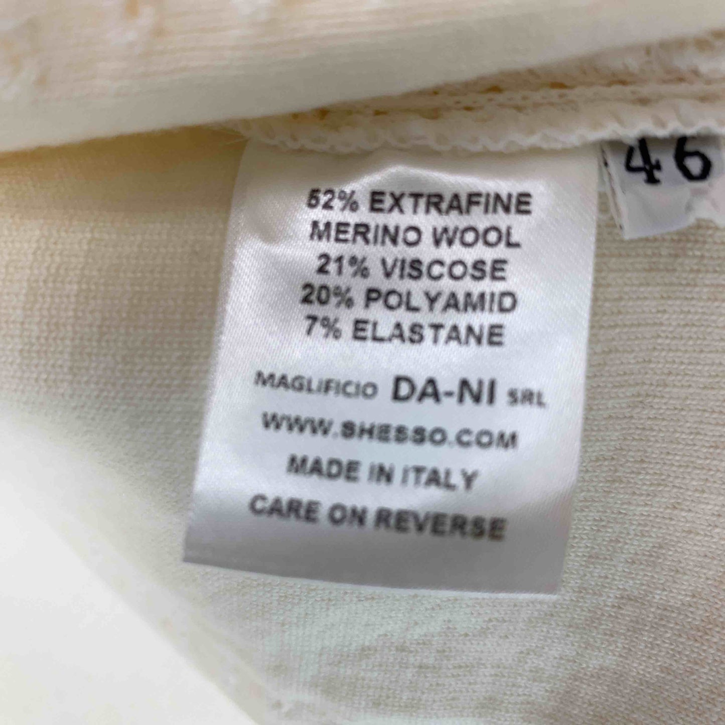 SHEIS SO  レディース イタリア製 ノーカラージャケット セットアップ ノースリーブワンピース ニット 白