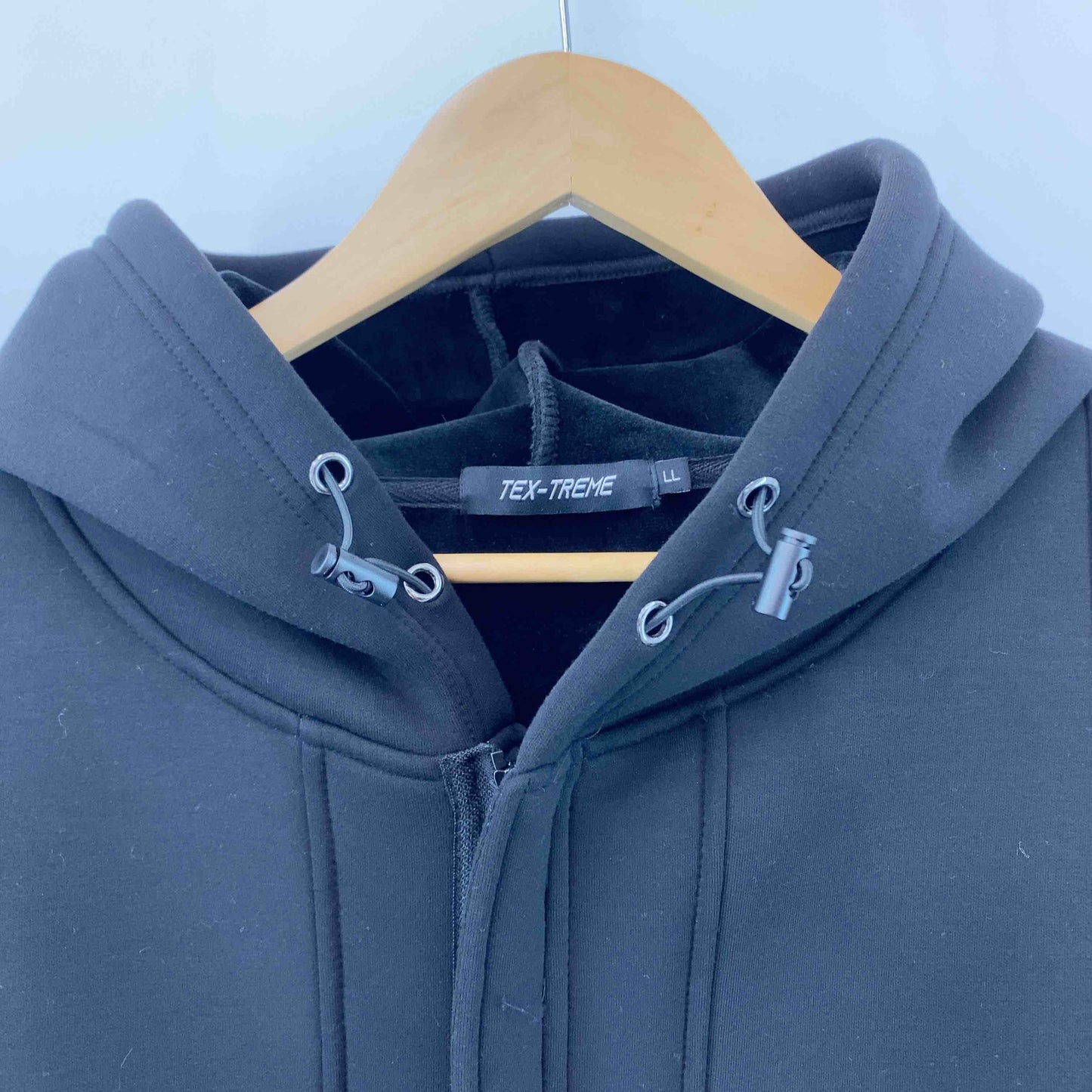 TEX-TREME テックストリーム ブラック 無地 シンプル フード付き メンズ ブルゾン