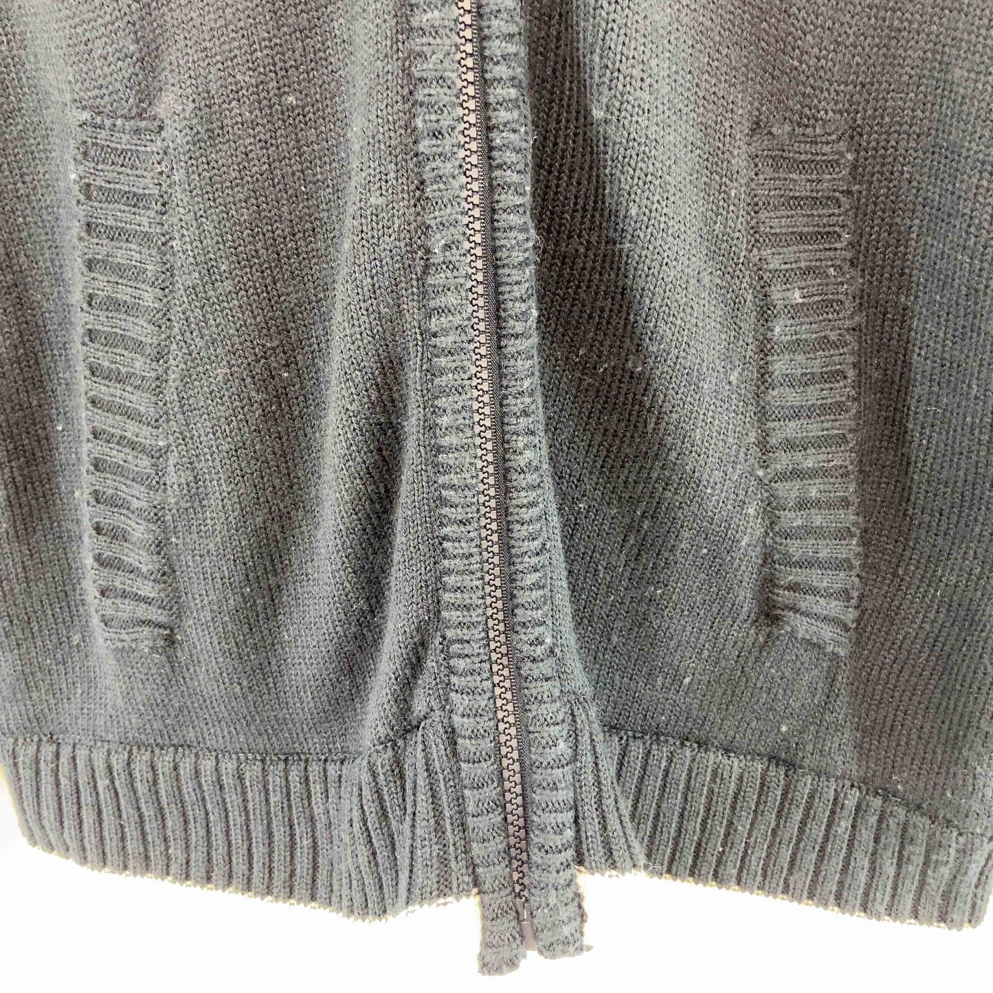 BEVERLY HILLS POLO CLUB ビバリーヒルズポロクラブ メンズ パーカーブルゾンニット  裏地付き ブラック