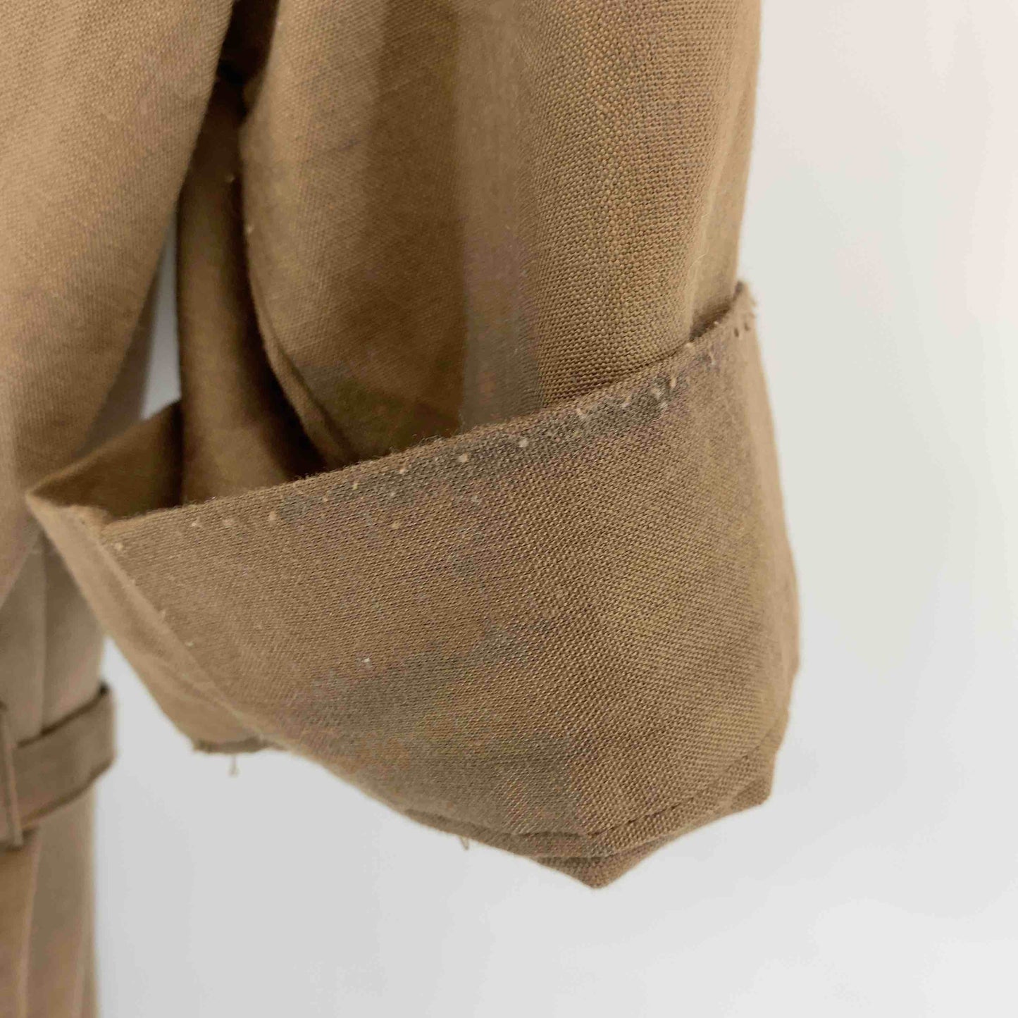 earth music&ecology アースミュージックアンドエコロジー レディース 半袖　ロングワンピース　麻混　ブラウン