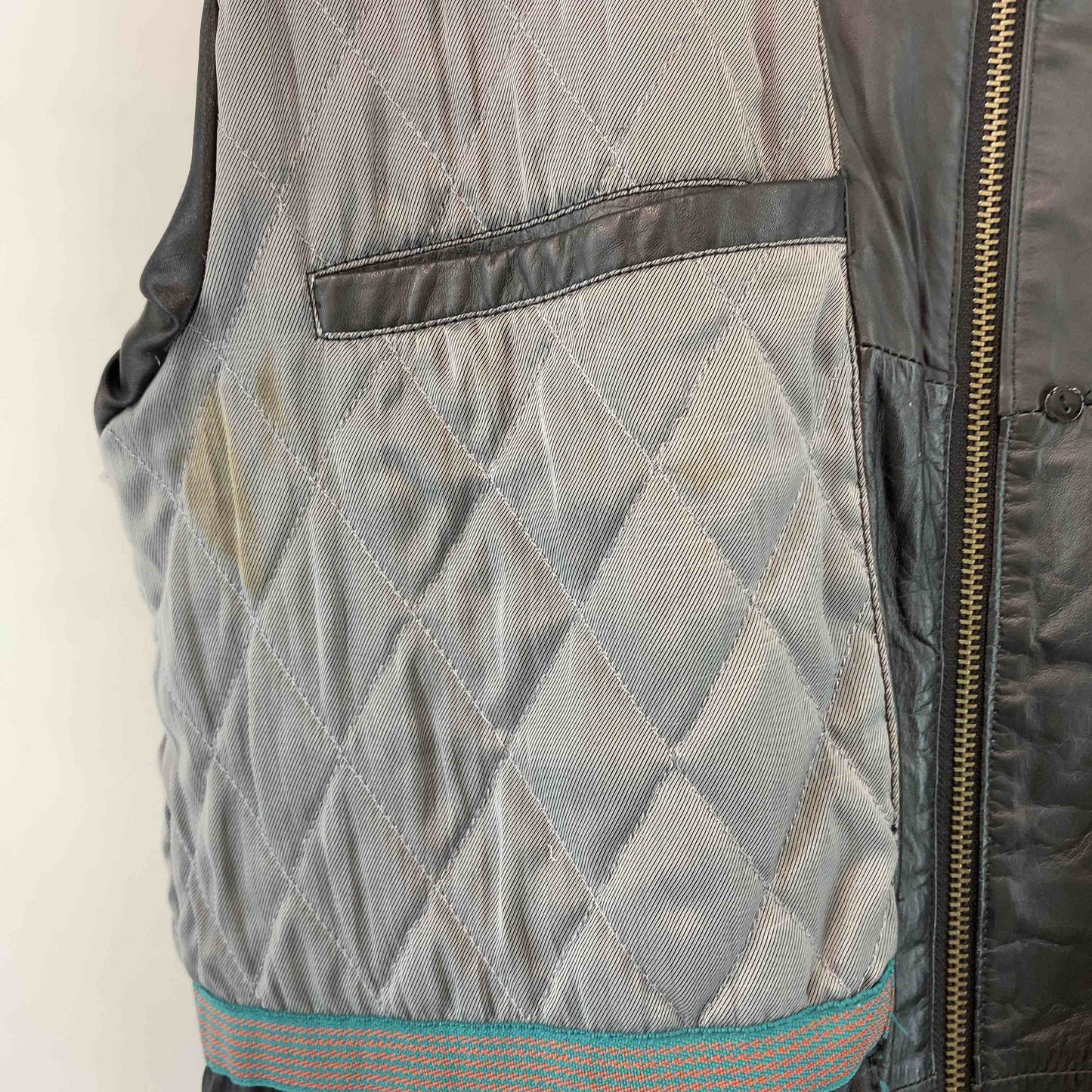 ヴィンテージ  TREK&TRAVEL On The World メンズ レザージャケット