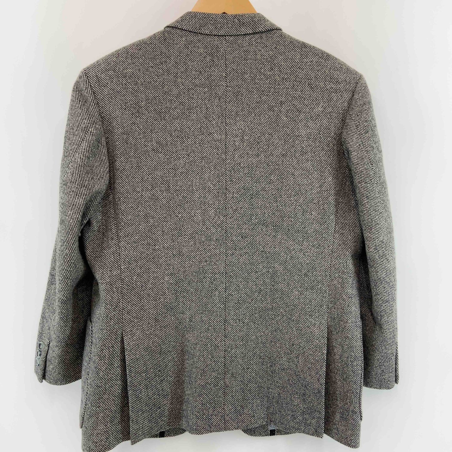 大野洋服店 グレー 波柄 内側ペイズリー メンズ テーラードジャケット