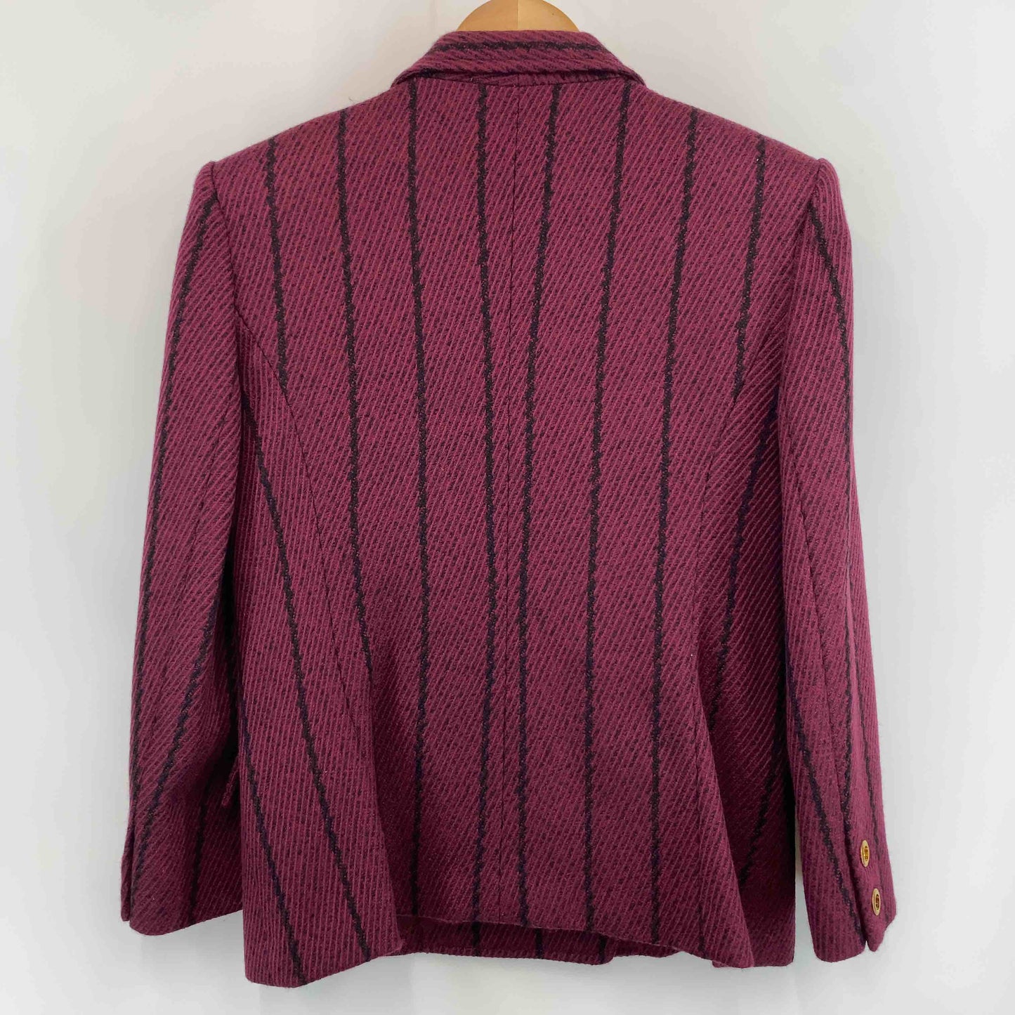 TAKEO NISHIDA タケオニシダ レッド系 ストライプ レディース テーラードジャケット