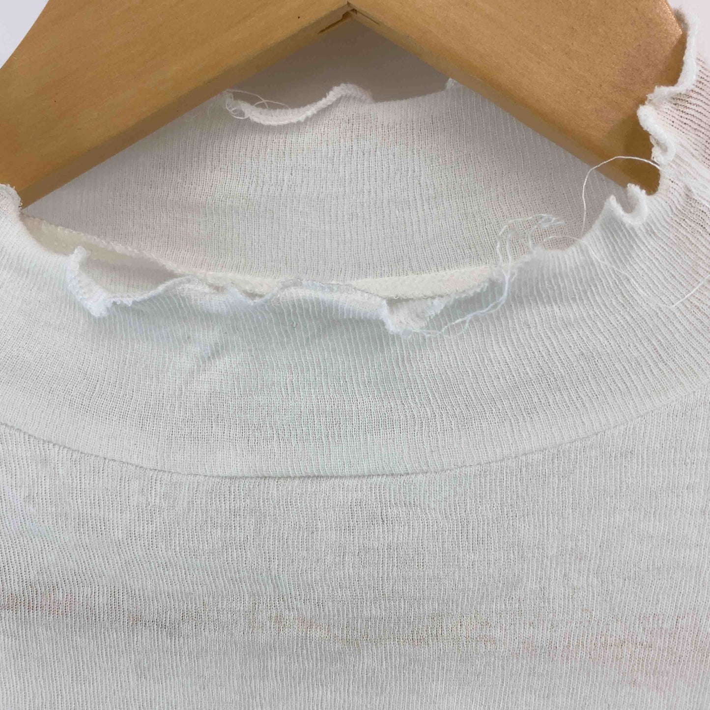 yuni ユニ レディース 半袖カットソー　ハイネック　白