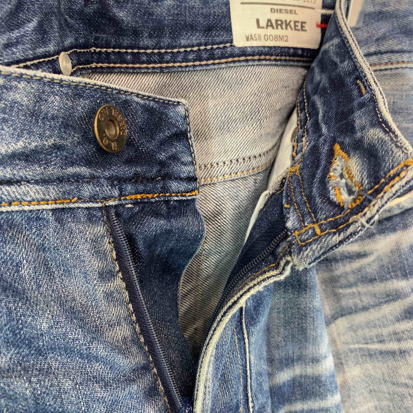 DIESEL ディーゼル メンズ デニム ストレート ダメージ風 ジーンズ