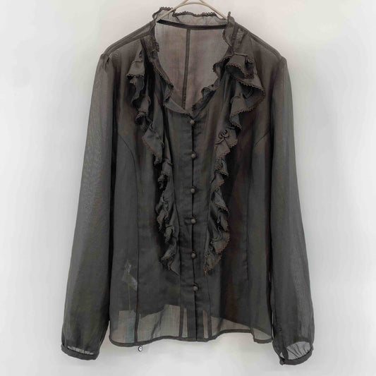 自由区 ジユウク レディース 長袖シャツ/ブラウス シアー