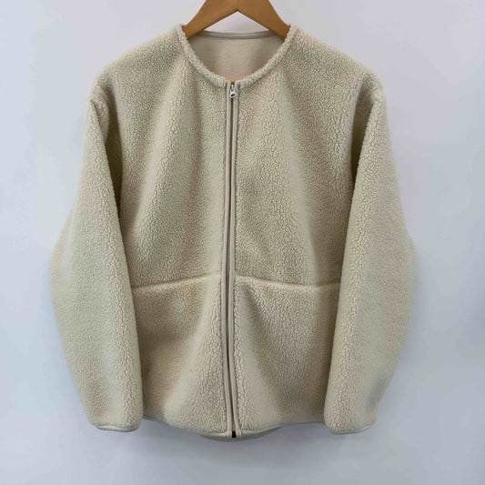 無印良品 ムジルシリョウヒン レディース ブルゾン オフホワイト ノーカラー