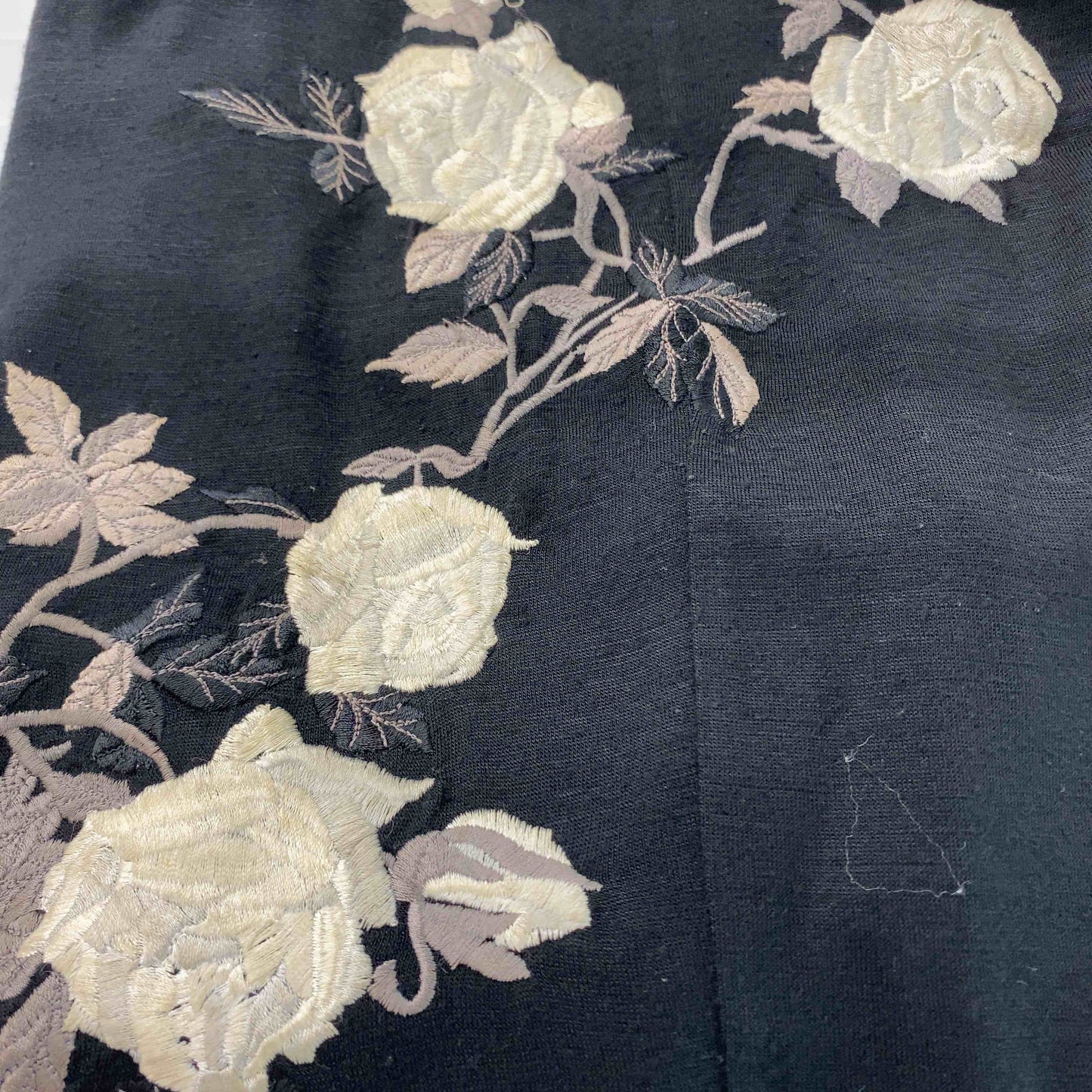 DOLCE&GABBANA ドルチェアンドガッバーナ レディース ロングスカート ブラック 薔薇刺繡 タイトスカート