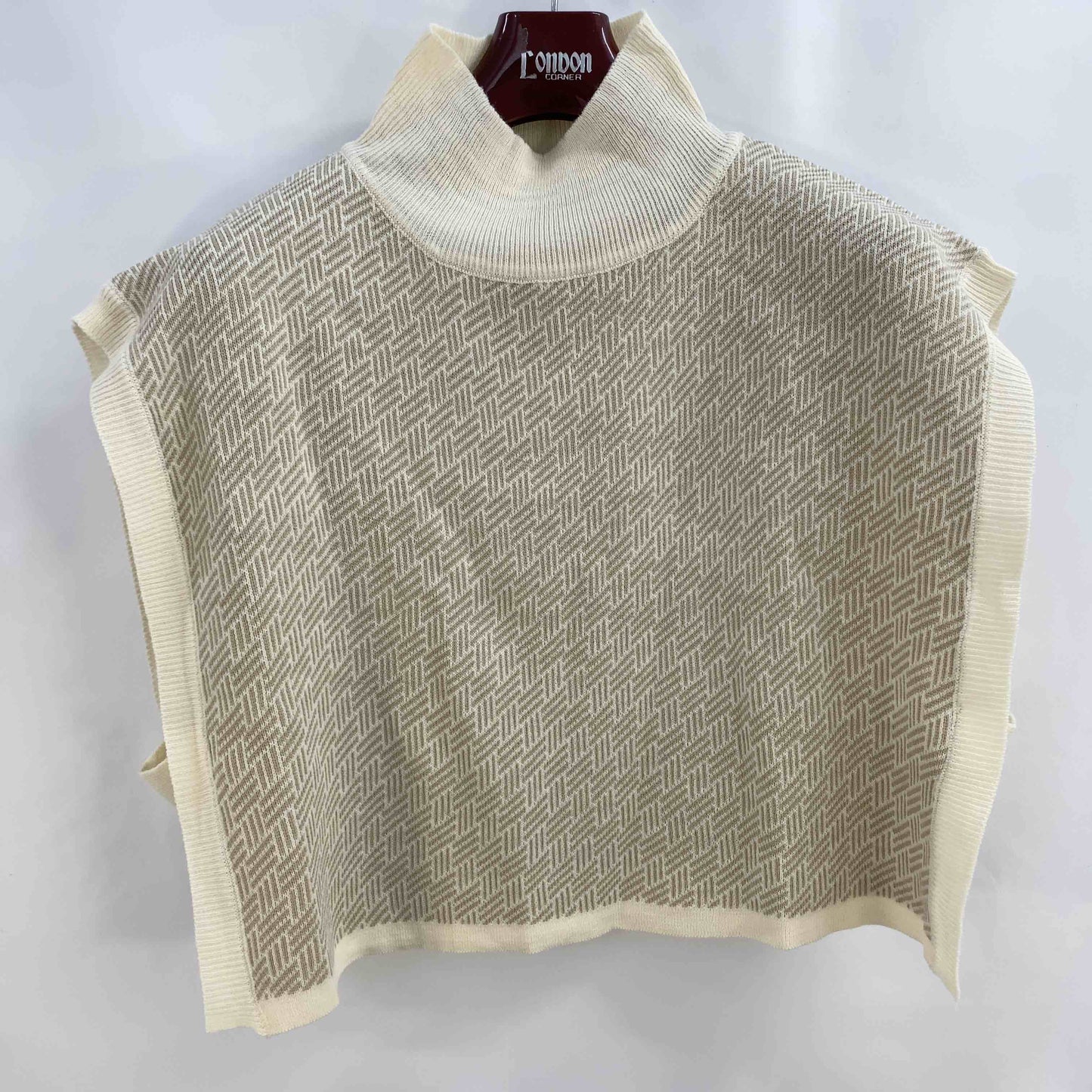 esica  レディース ベスト/ジレ ベージュ 柄物 tk