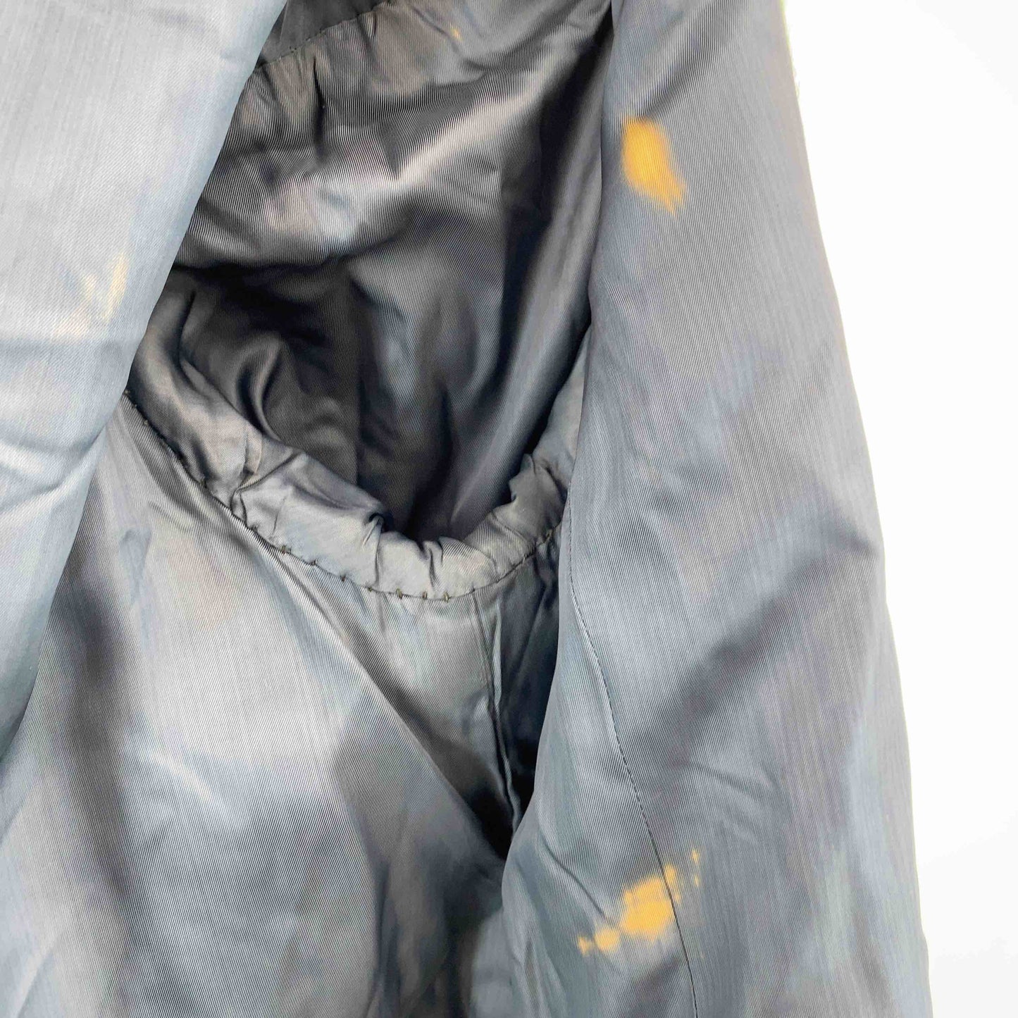 レディース ノーカラージャケット グリーン　シャギー