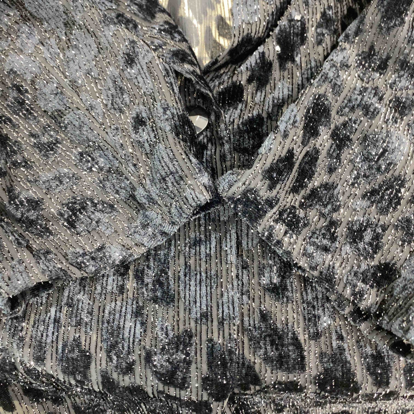 伊太利屋 イタリヤ レディース ノーカラージャケット 黒 シースルー