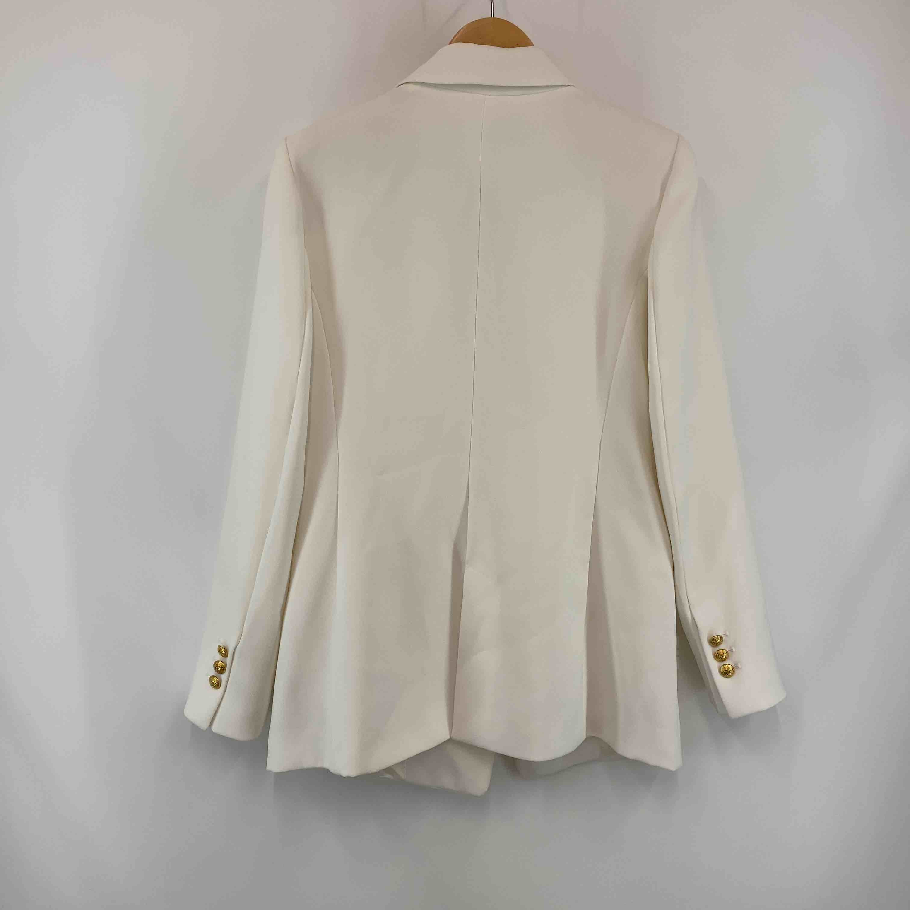 ZARA ザラ 白 ホワイト 裏地付き ダブル レディース テーラード