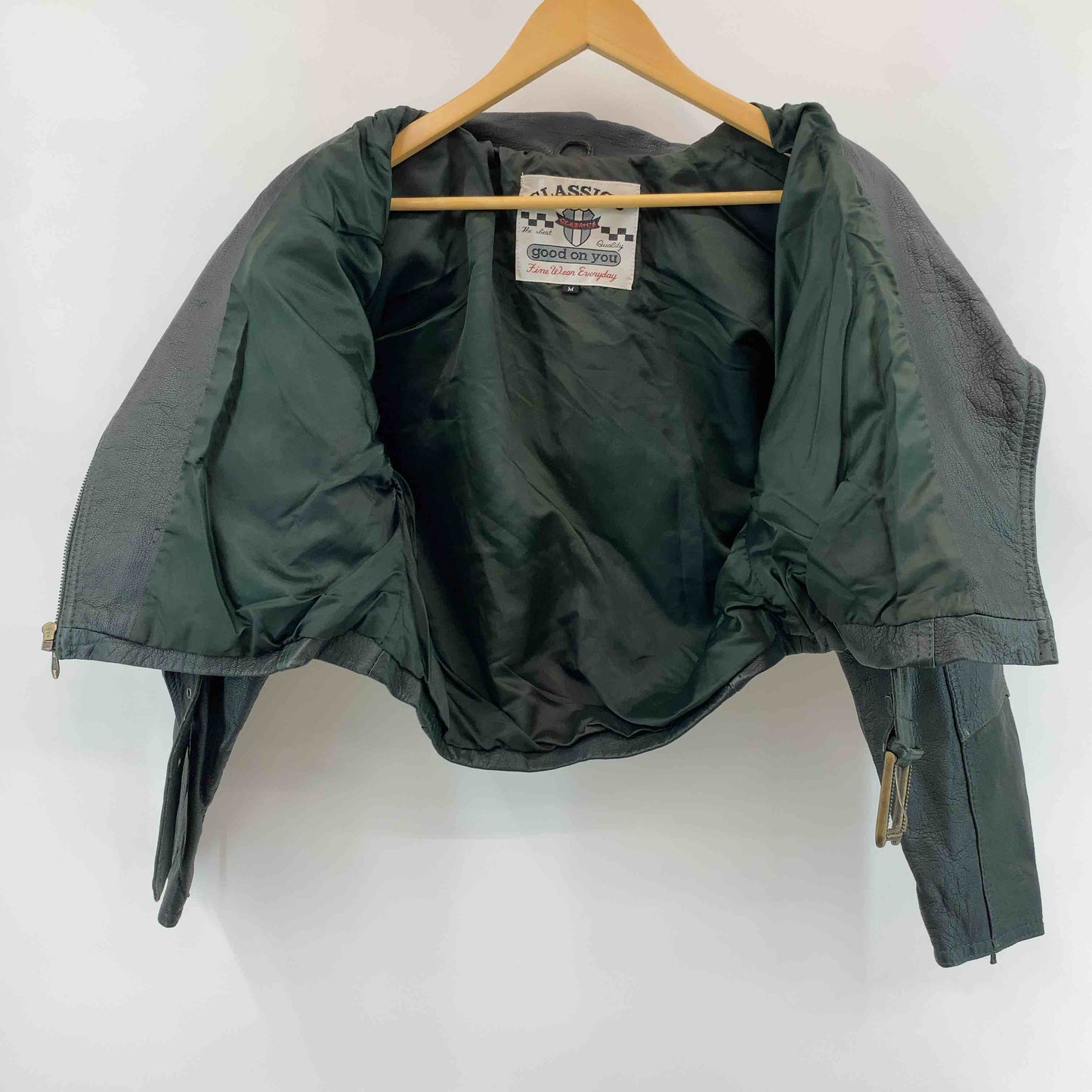 CLASSIC`S クラッシクス レディース ブルゾン ライダースジャケット グリーン