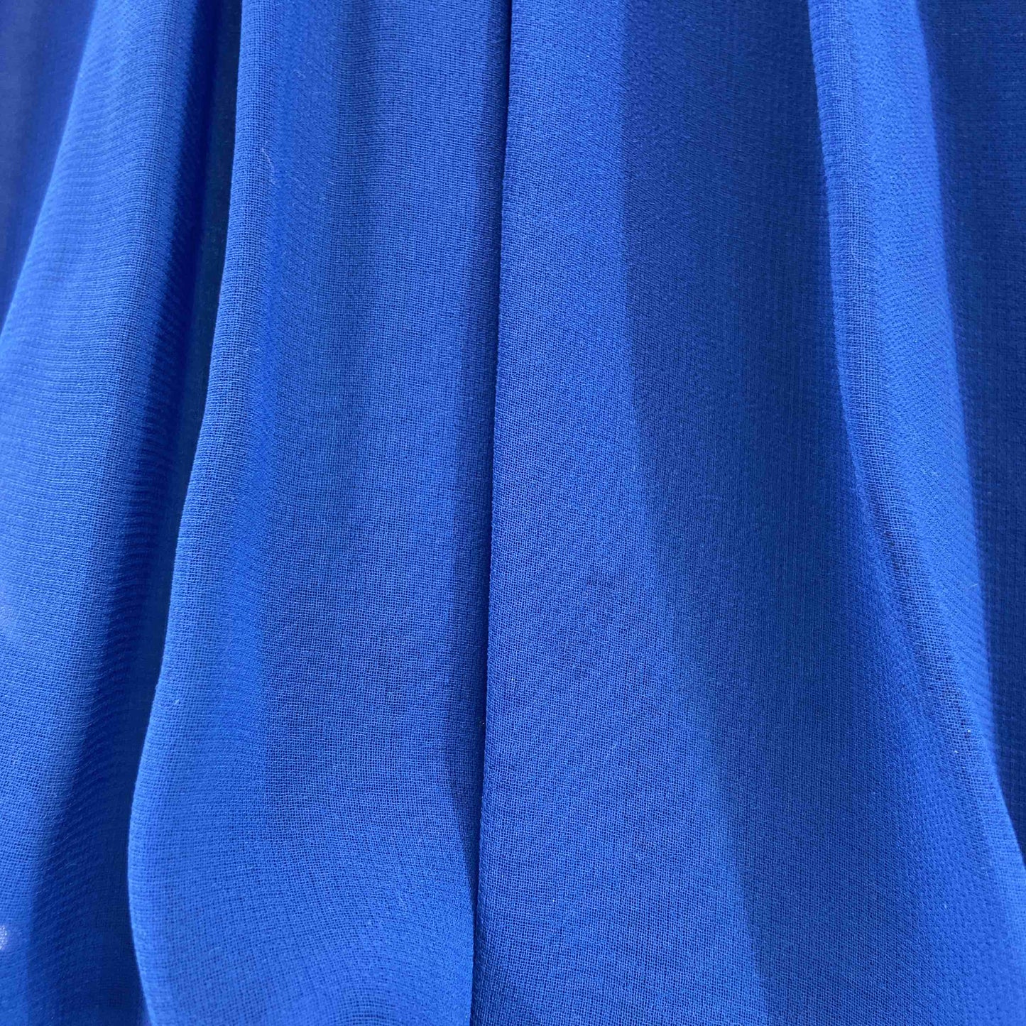 SISLEY シスレー レディース ノースリーブワンピース キャミ付き ロイヤルブルー シフォン ひざ丈