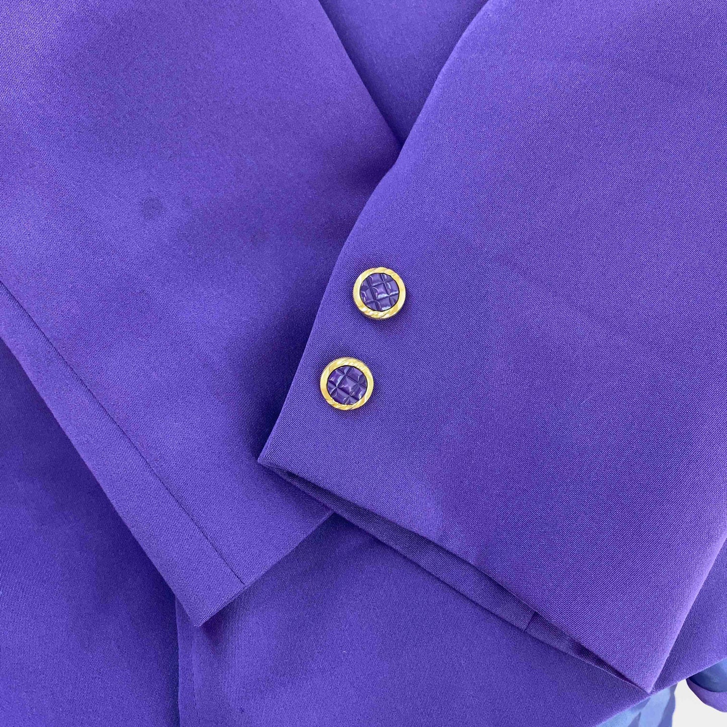 Auk mode スーツセットアップ  レディース テーラードジャケット スカートスーツ セットアップ 紫 パープル