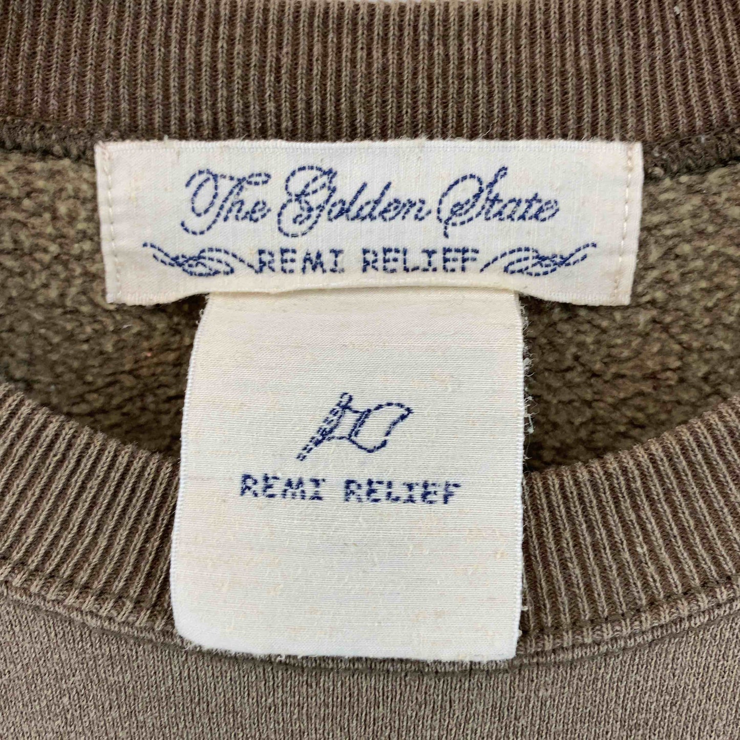 REMI RELIEF レミレリーフ メンズ スウェット 花柄 クルーネック 裏起毛