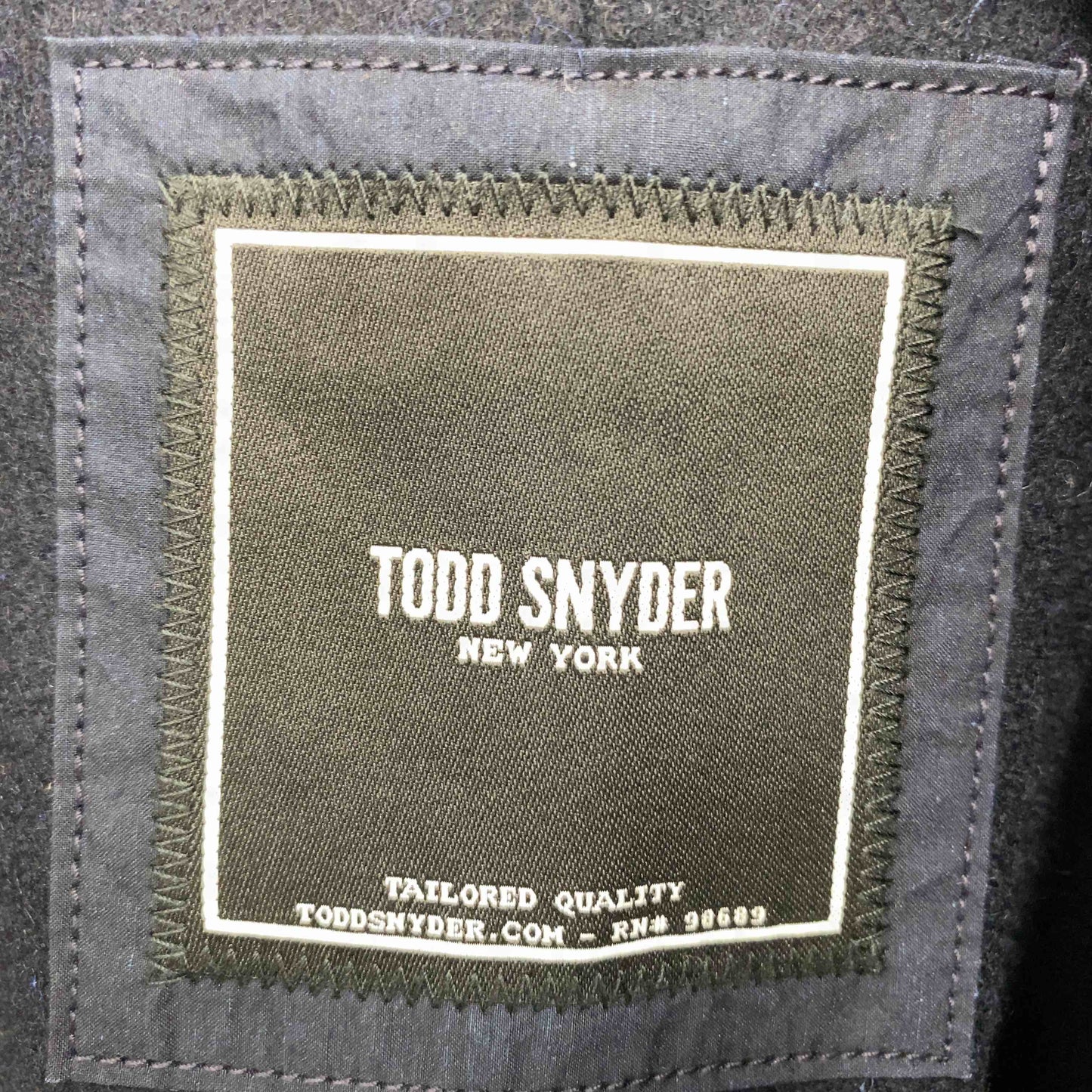 TODD SNYDER トッドスナイダー ネイビー 無地 シンプル メンズ ステンカラーコート