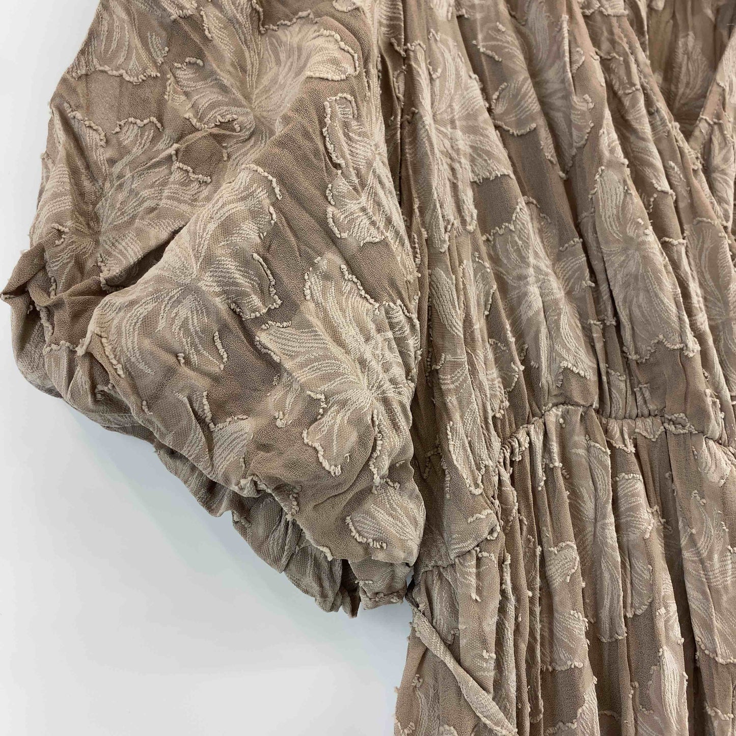 mily bilet  レディース 半袖ワンピース　シアージャガード　花柄