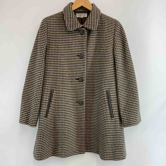 VINVERT バンベール レディース ステンカラーコート 千鳥格子