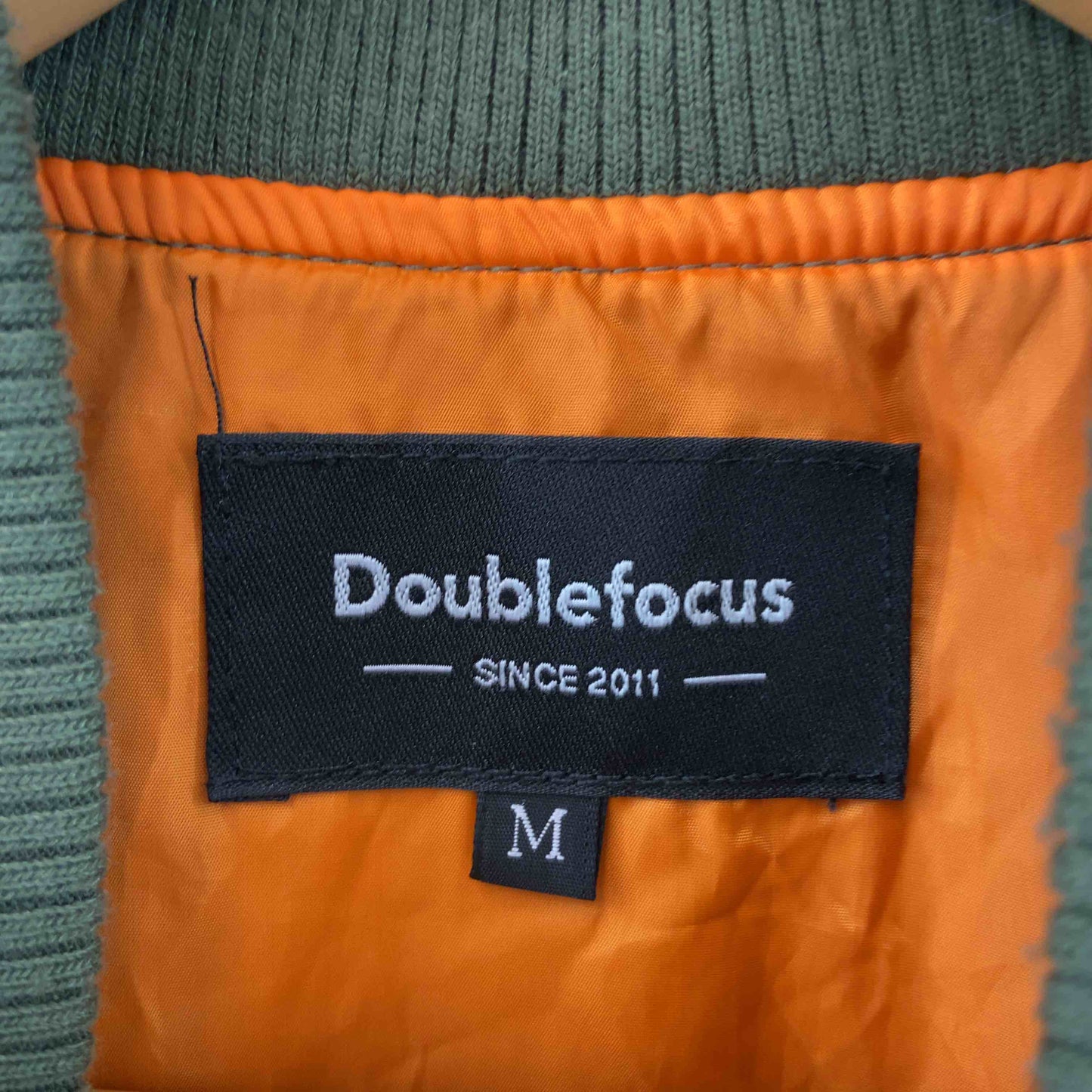 Doublefocus メンズ ベスト 緑 ミリタリー MA-1