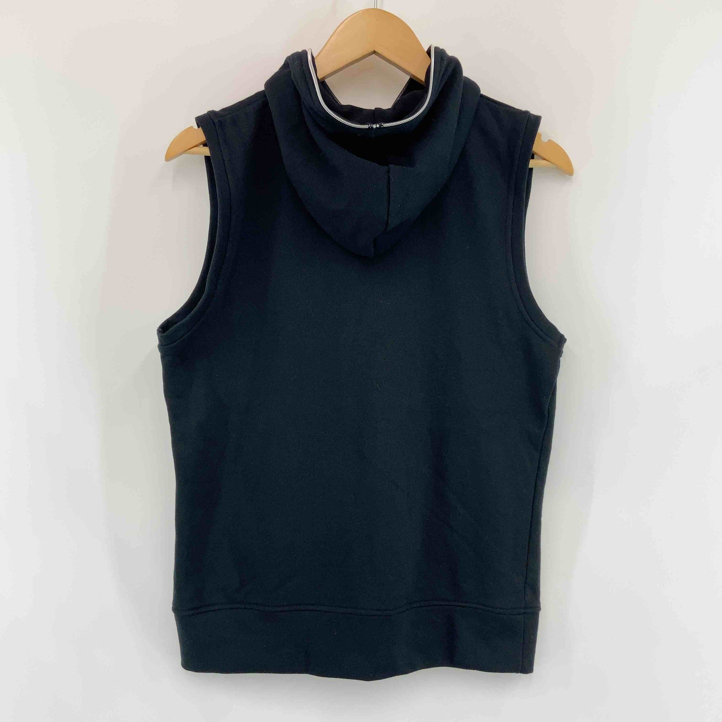 Semantic design セマンティックデザイン メンズ パーカーベスト ジップデザイン ブラック