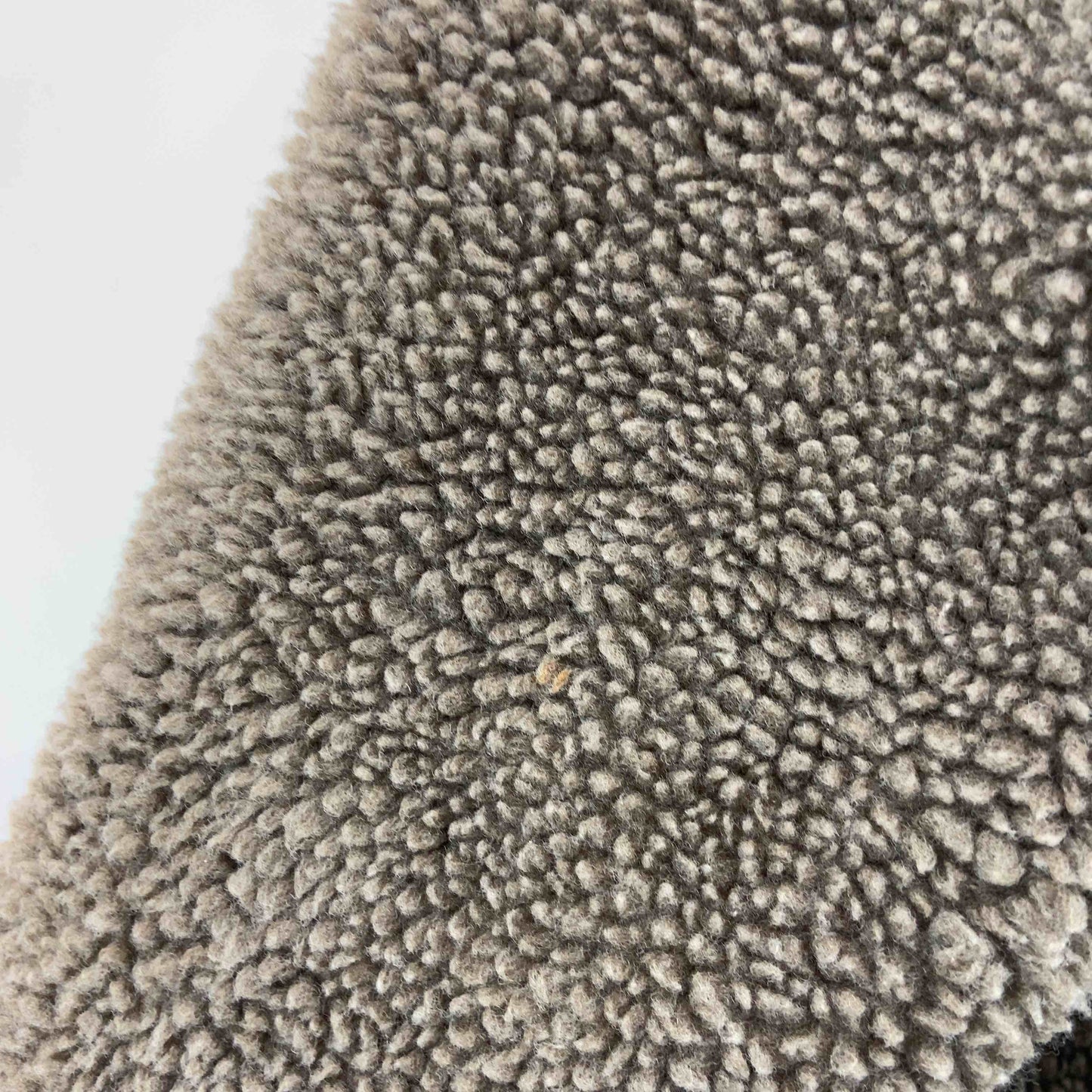 レディース ノーカラージャケット ボアフリースジャケット 茶 ジップアップ