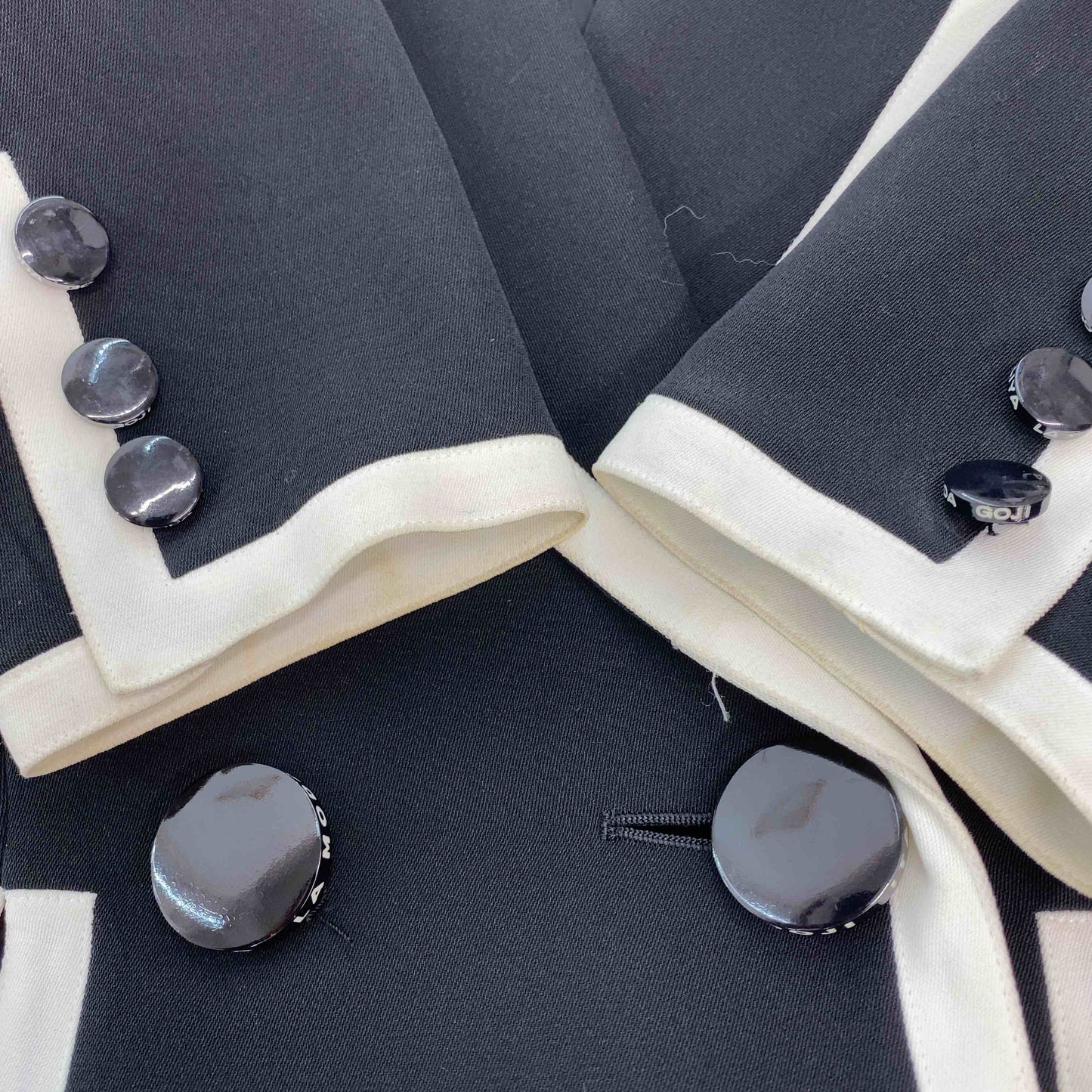 伊太利屋 イタリヤ レディース ダブルブレスト テーラードジャケット 黒 総裏