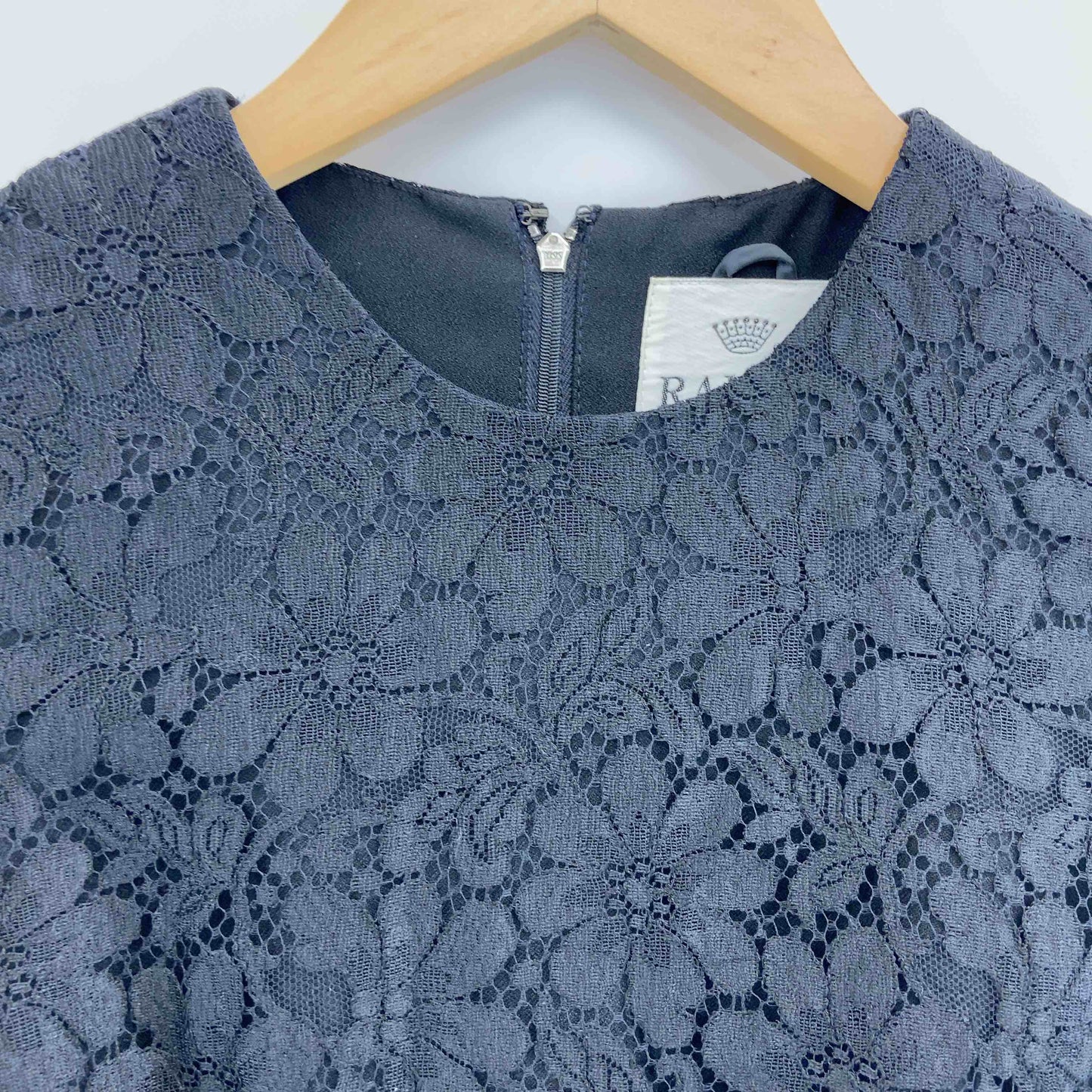 RAMUZ レディース 長袖ワンピース　フォーマル　レース　黒