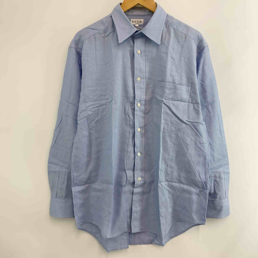 Paul Smith ポールスミス 　白×水色　チェック　メンズ 長袖シャツ