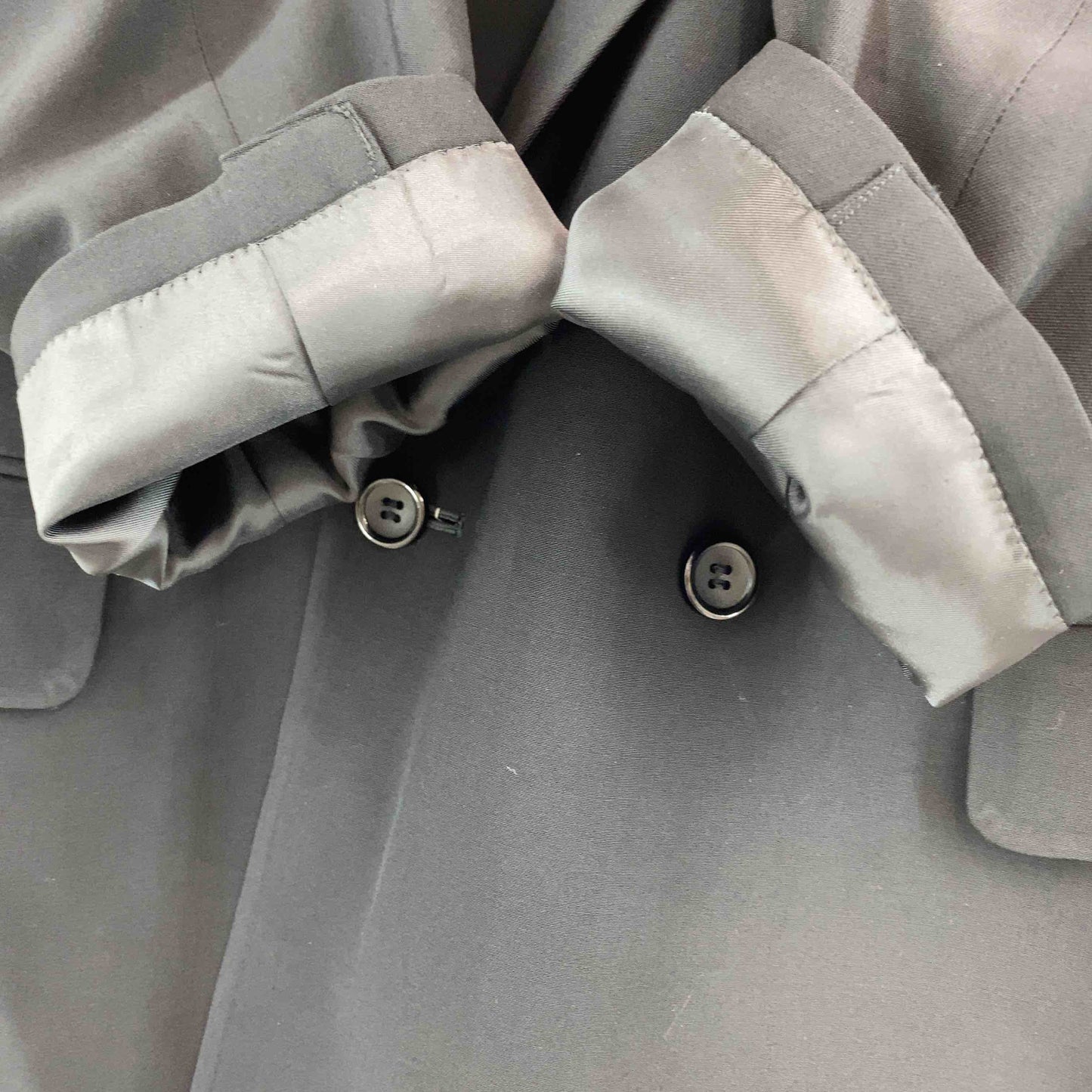 GENT'S  メンズ テーラードジャケット ダブル ブラック ウール フォーマル