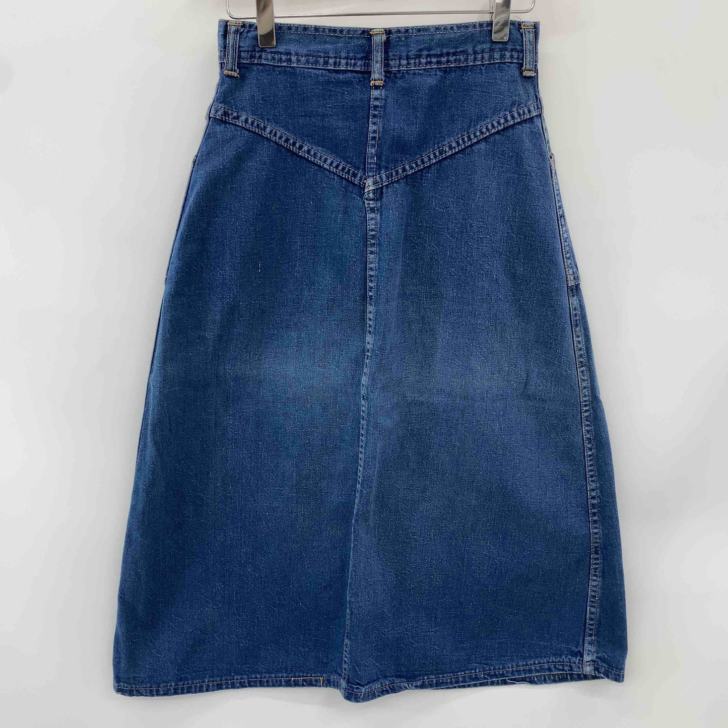 レディース ロングスカート デニム 青