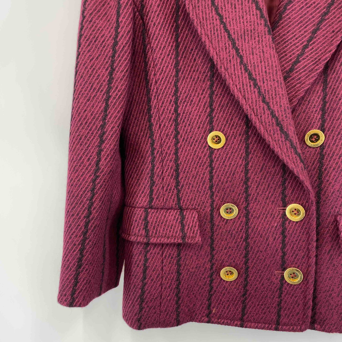 TAKEO NISHIDA タケオニシダ レッド系 ストライプ レディース テーラードジャケット