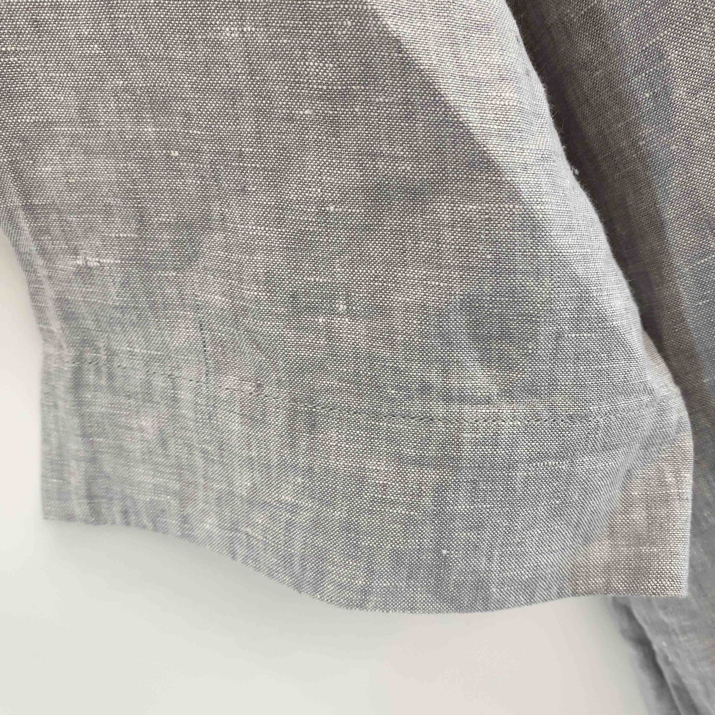 無印良品 レディース 半袖　ロングワンピース　麻100％　グレー