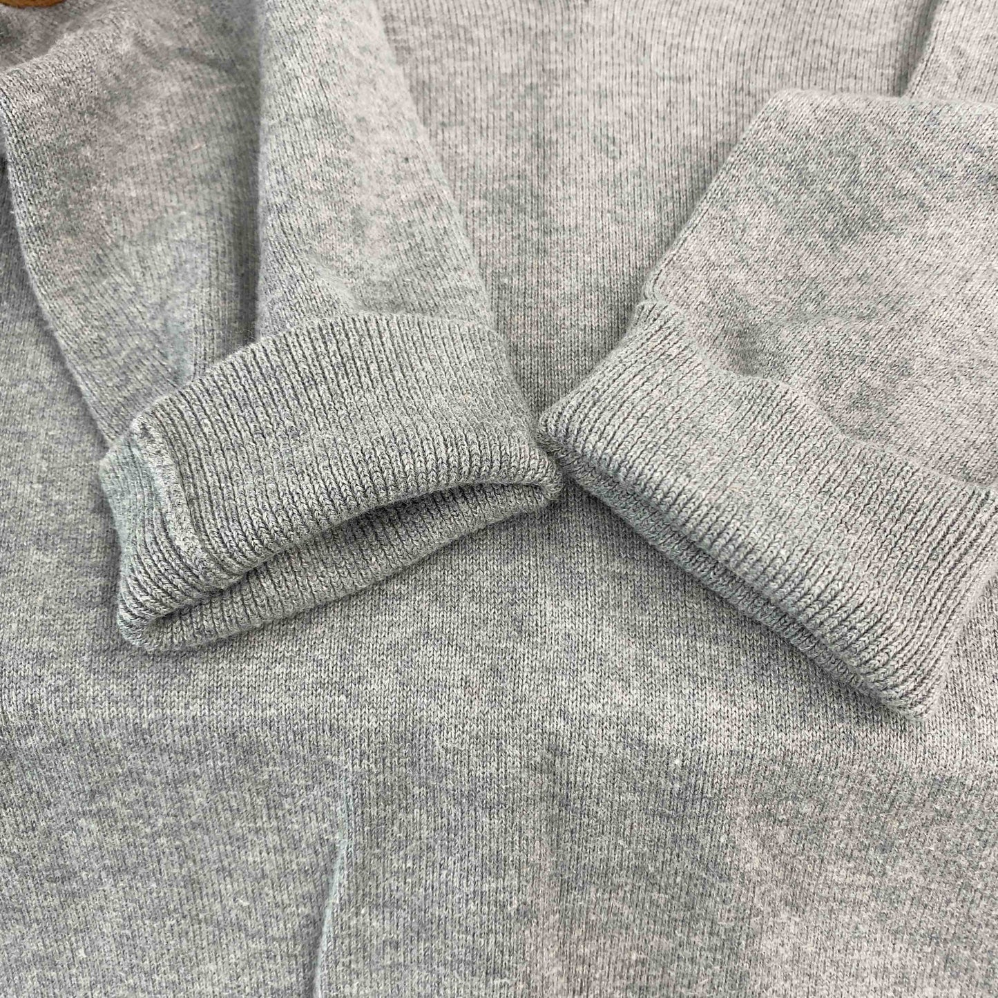 POLO RALPH LAUREN ポロラルフローレン Vネック　グレー　サイズXL　メンズ ニット/セーター　肘あて付き