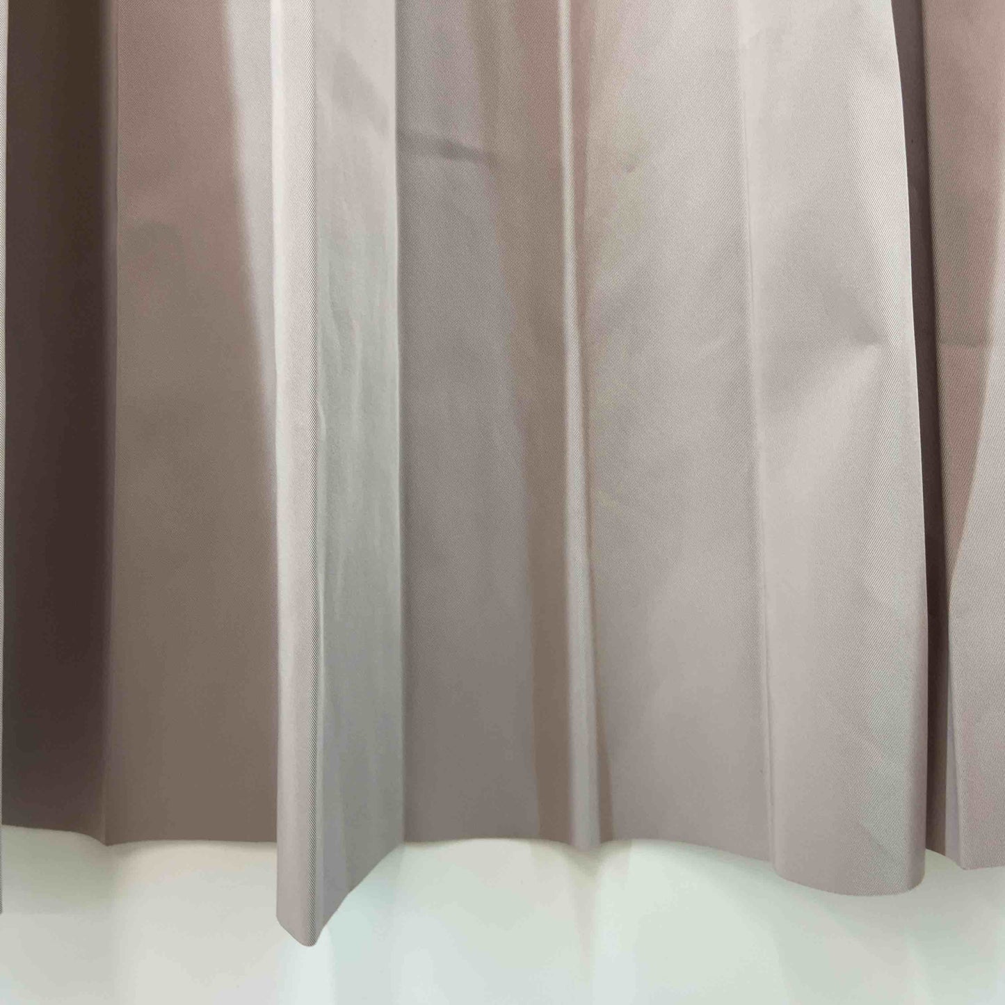 レディース ロングスカート プリーツ リバーシブル グリーン/ピンクベージュ ウエストゴム