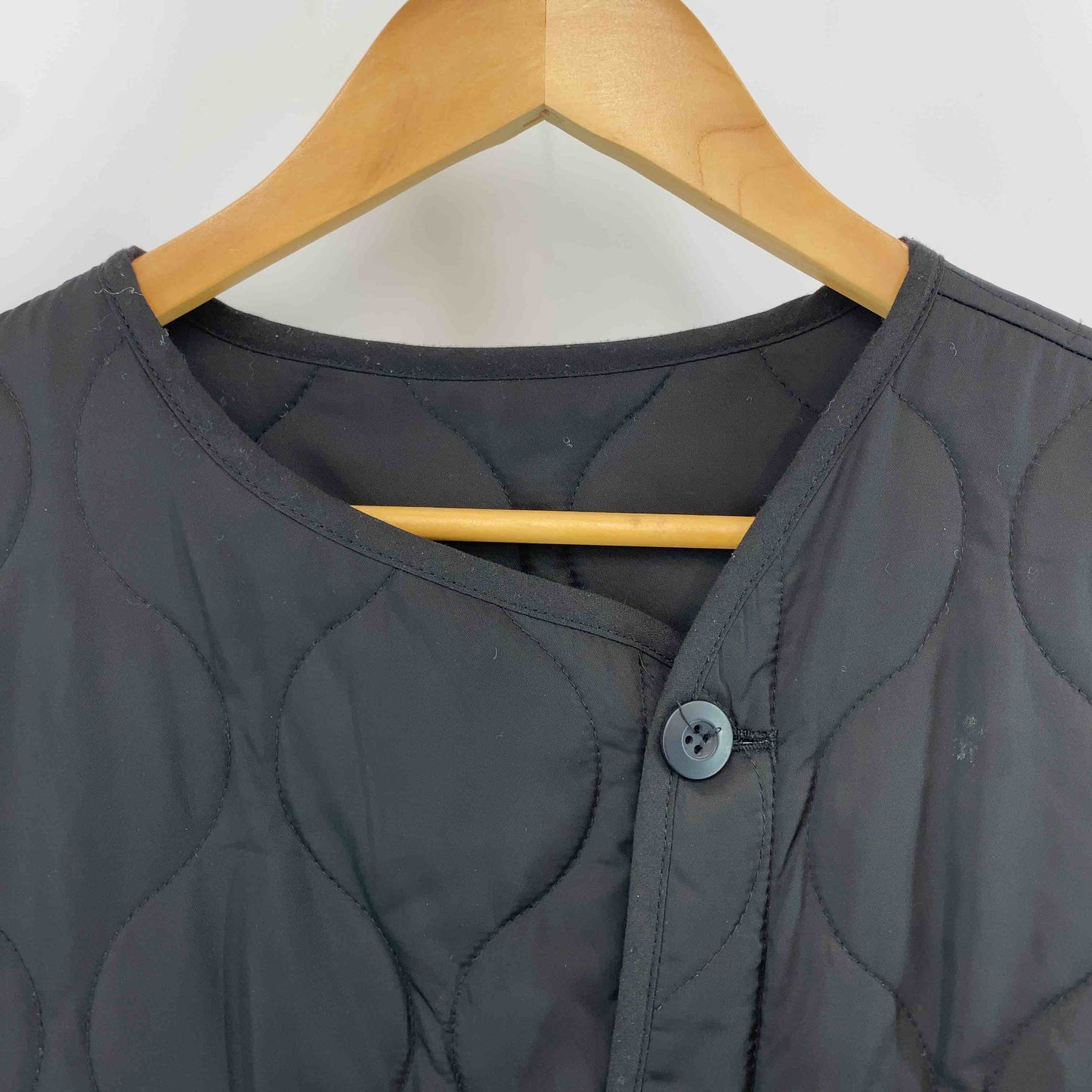 INGNI イング メンズ 中綿　キルティングベスト　アシンメトリー　黒