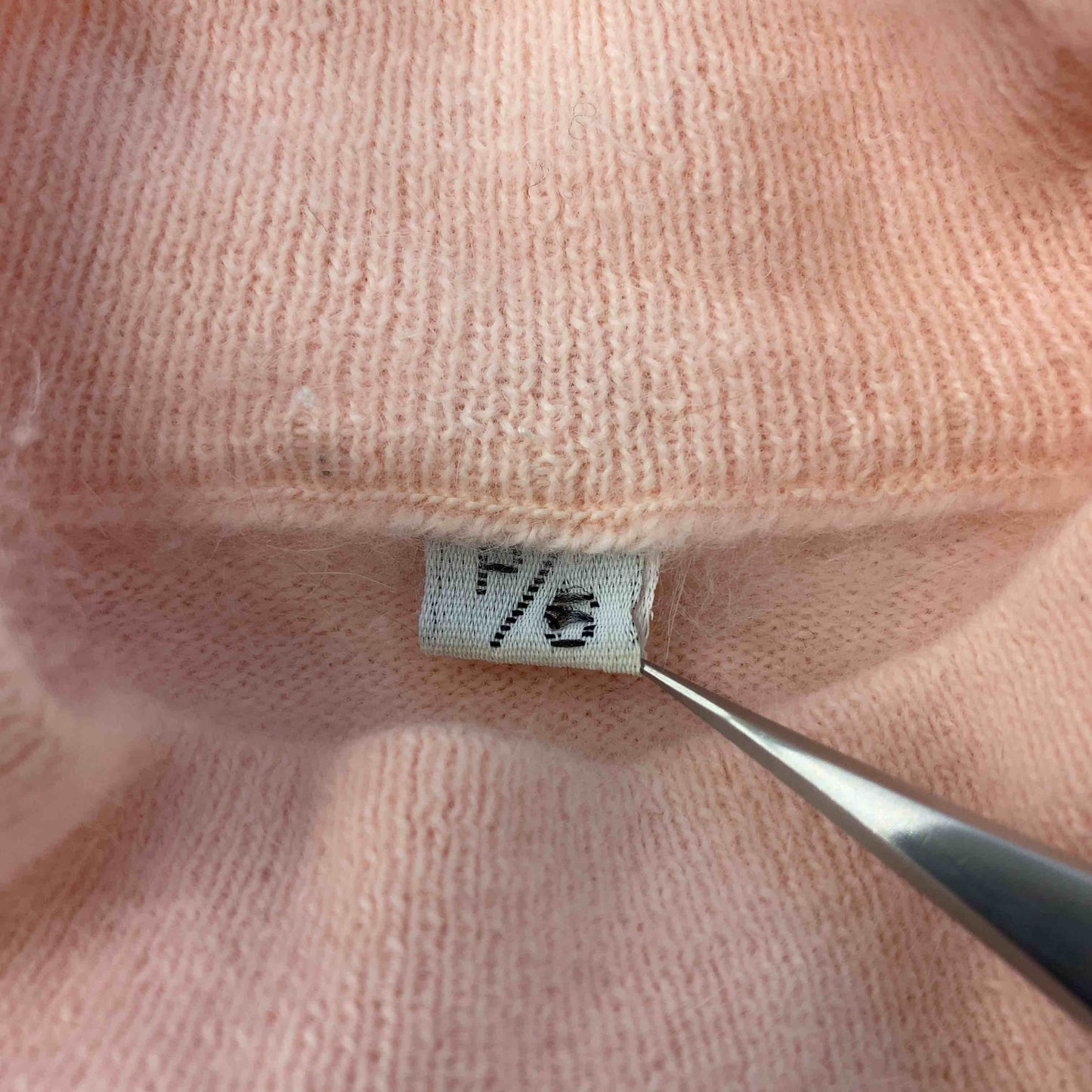 レディース ニット/セーター 半袖 モヘア調 ピンク