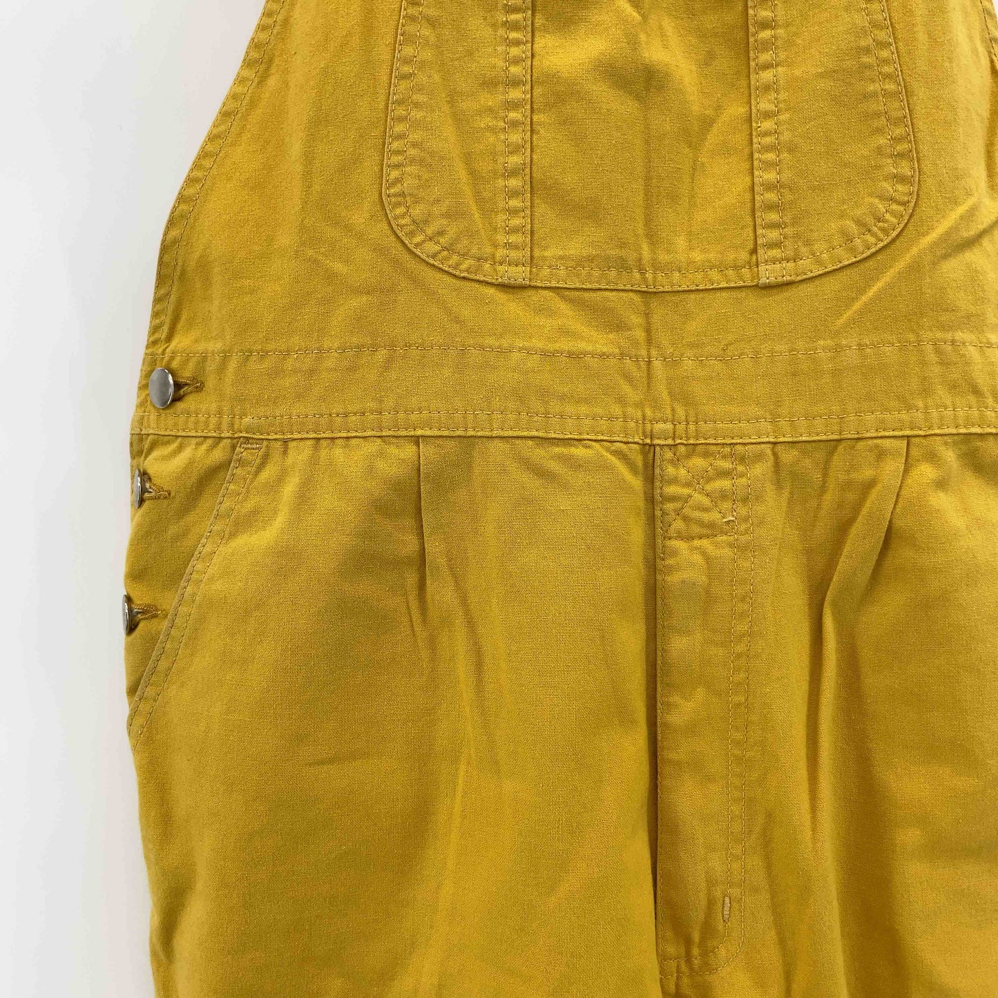 レディース サロペットオーバーオール イエロー