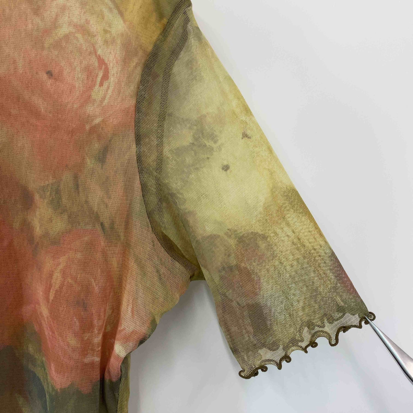 HARDY AMITES ハーディエイミス レディース 半袖シャツ/ブラウス 花柄 シースルー