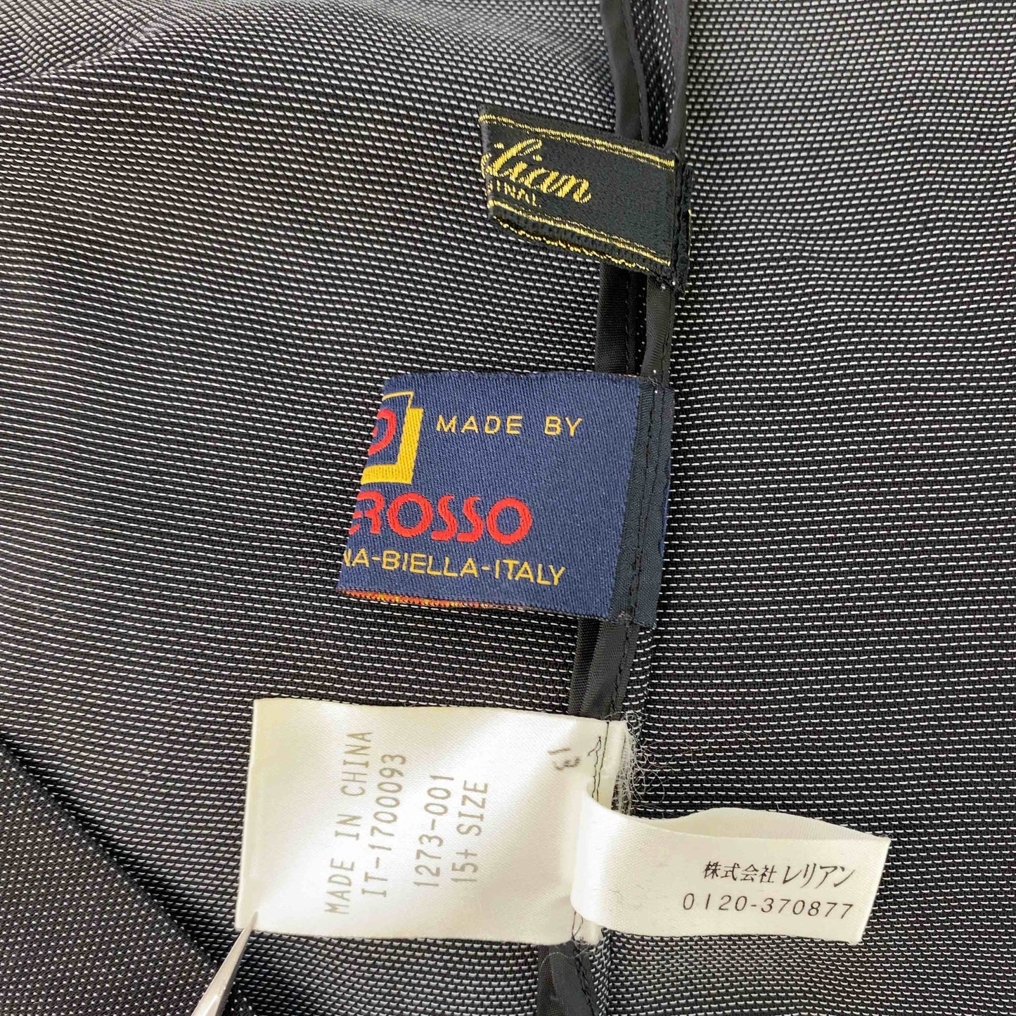 Leilian レリアン レディース カラーシャツ ブラック ウール混 羽織り 長袖シャツ ブラウス