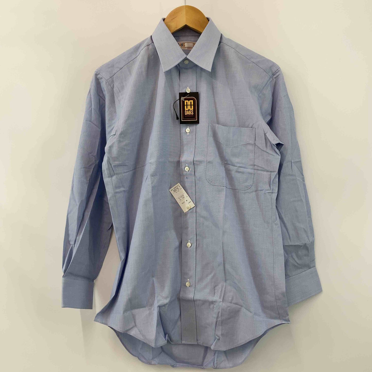 Daks ダックス メンズ 長袖シャツ　ブルー